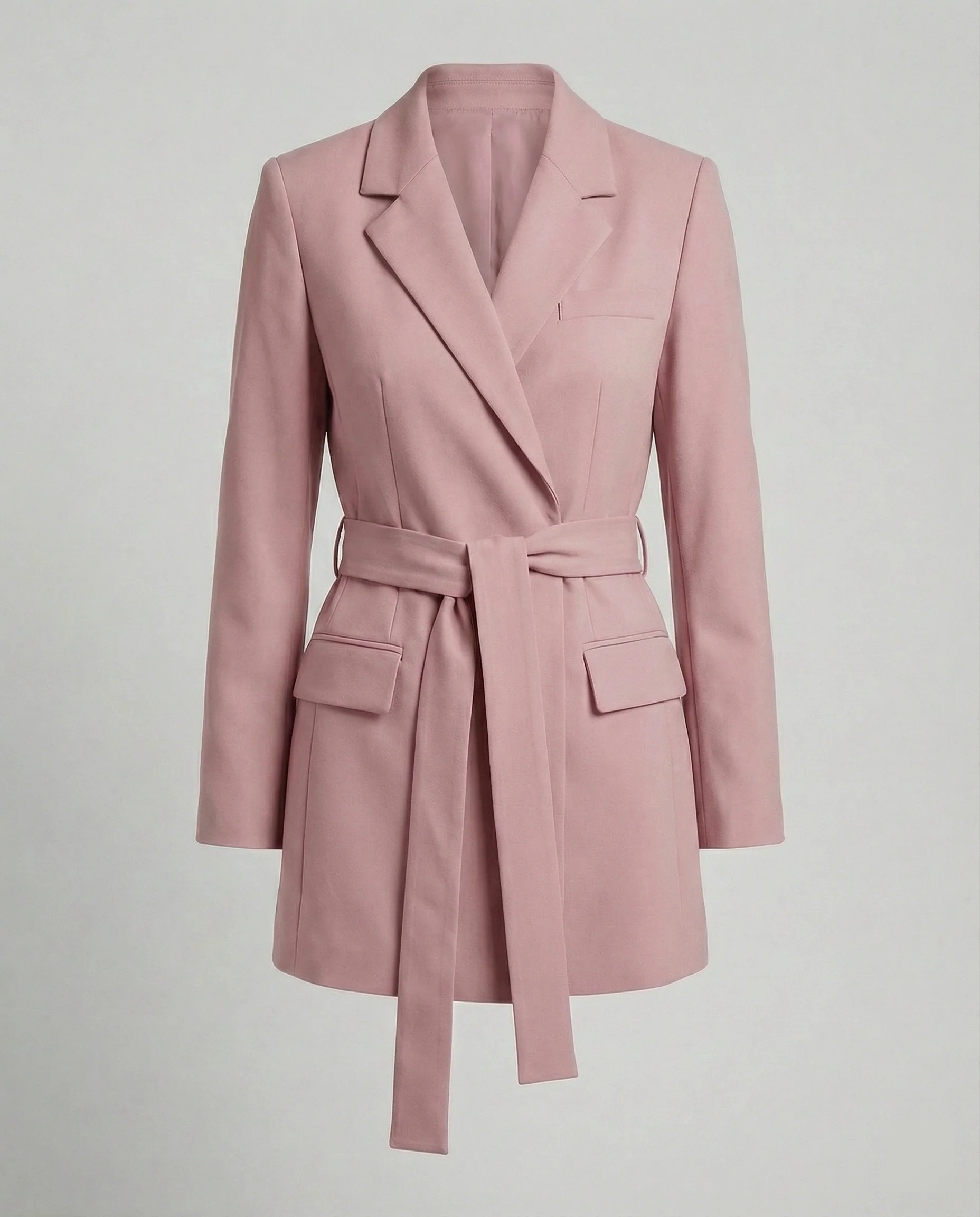 Blazer Minikleid Tailliert Mit Gürtel Damen - Image 2