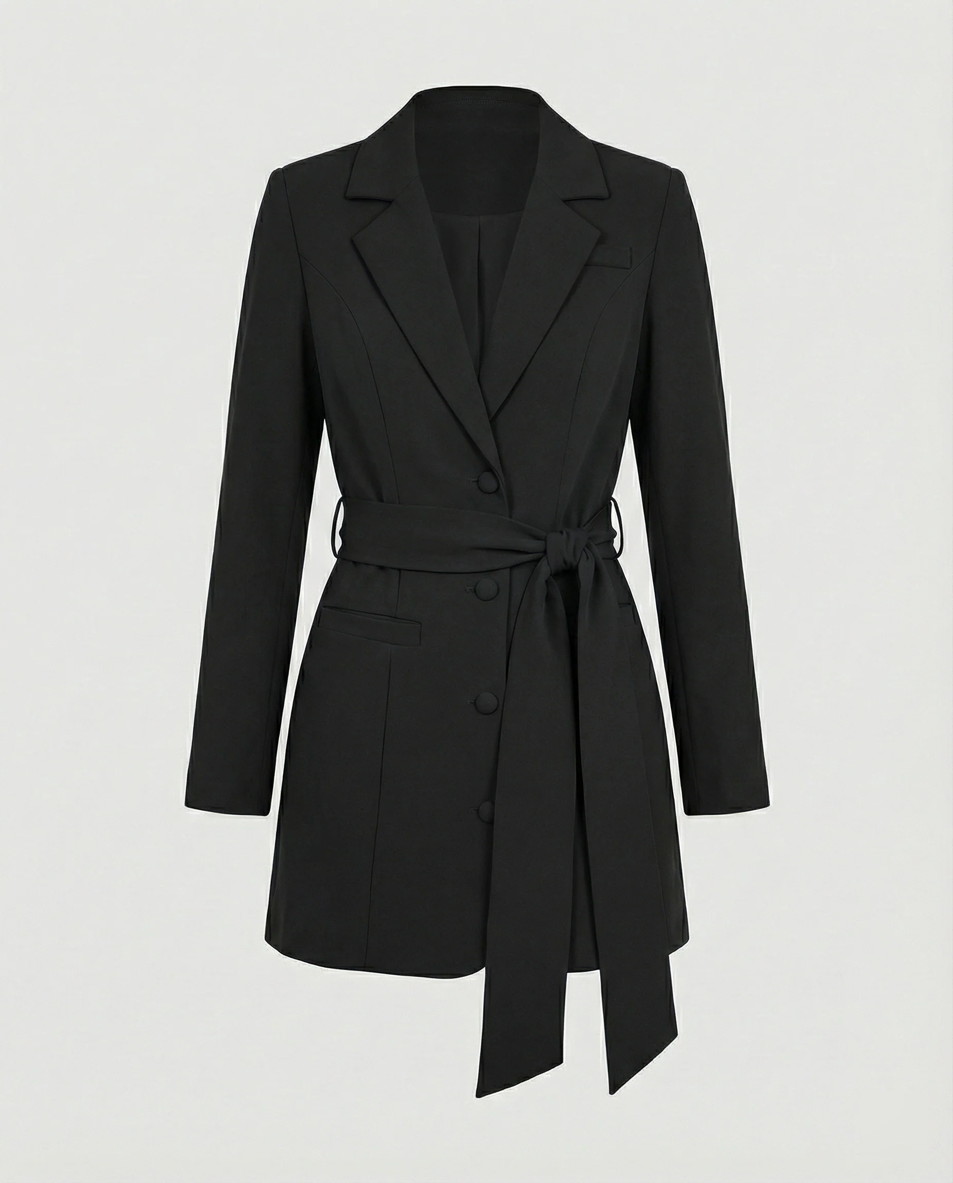 Blazerkleid Tailliert Mit Knopfleiste Damen