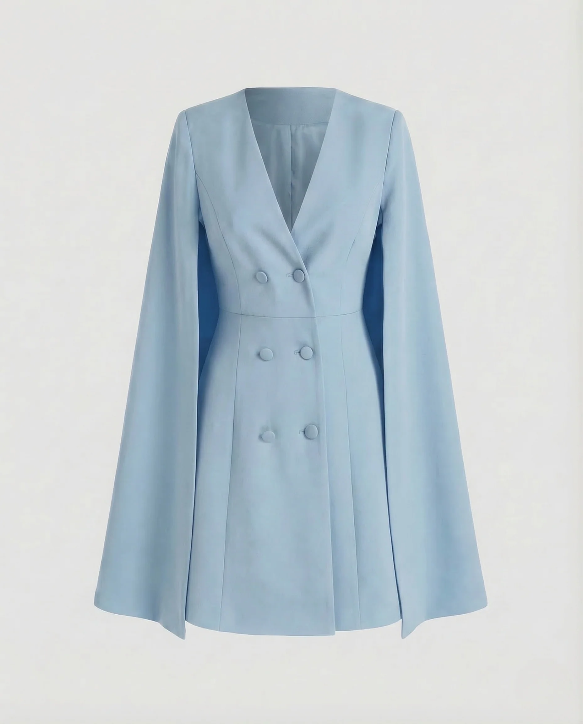 Damen Cape Blazerkleid Doppelreiher - Image 6
