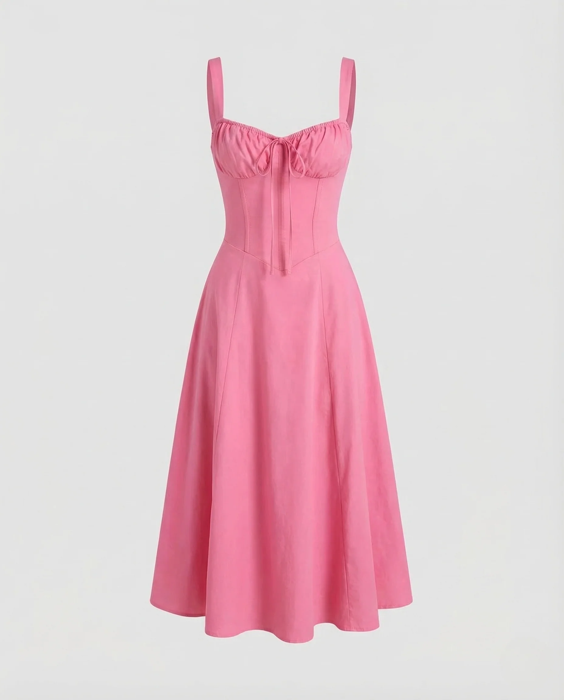 Damen Corsagen Midikleid A Linie - Image 5