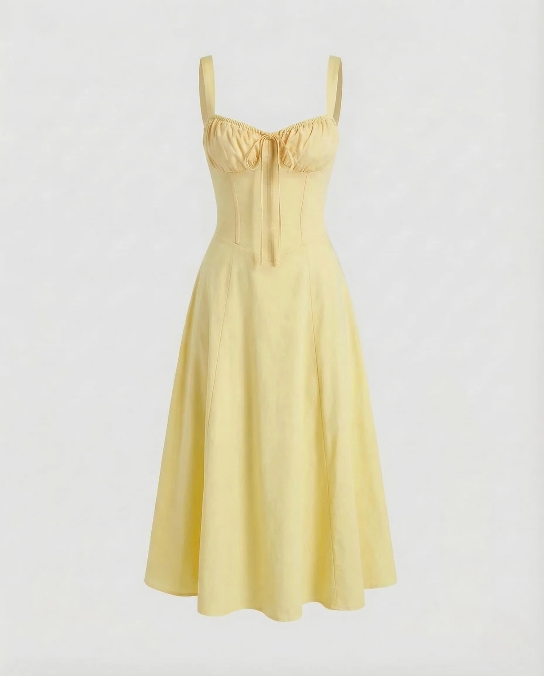 Damen Corsagen Midikleid A Linie - Image 6