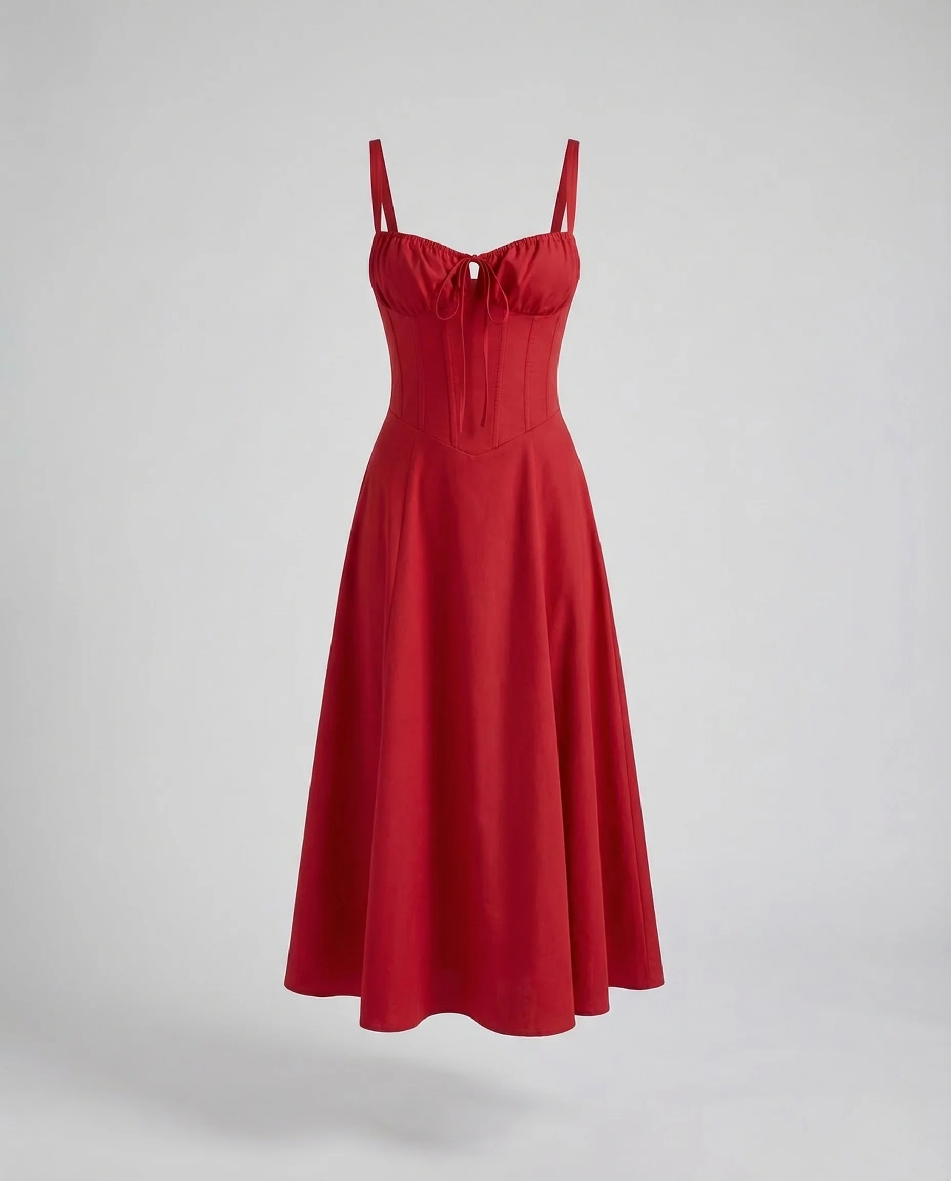 Damen Corsagen Midikleid Träger - Image 5