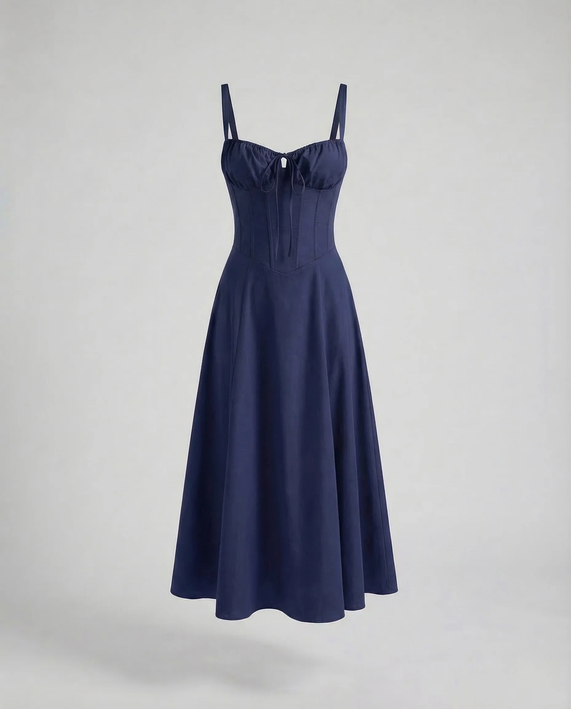 Damen Corsagen Midikleid Träger - Image 9