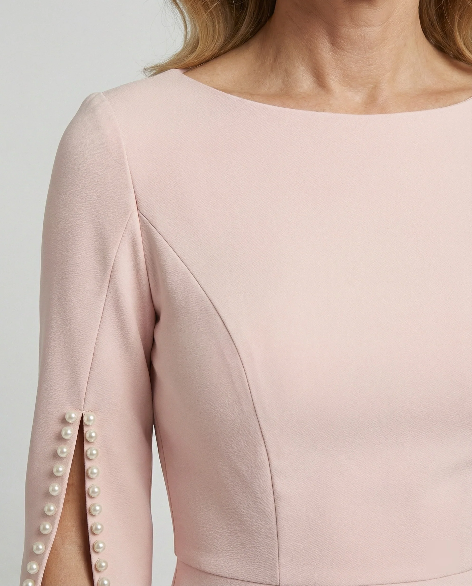 Damen Etuikleid elegant Perlen - Image 5