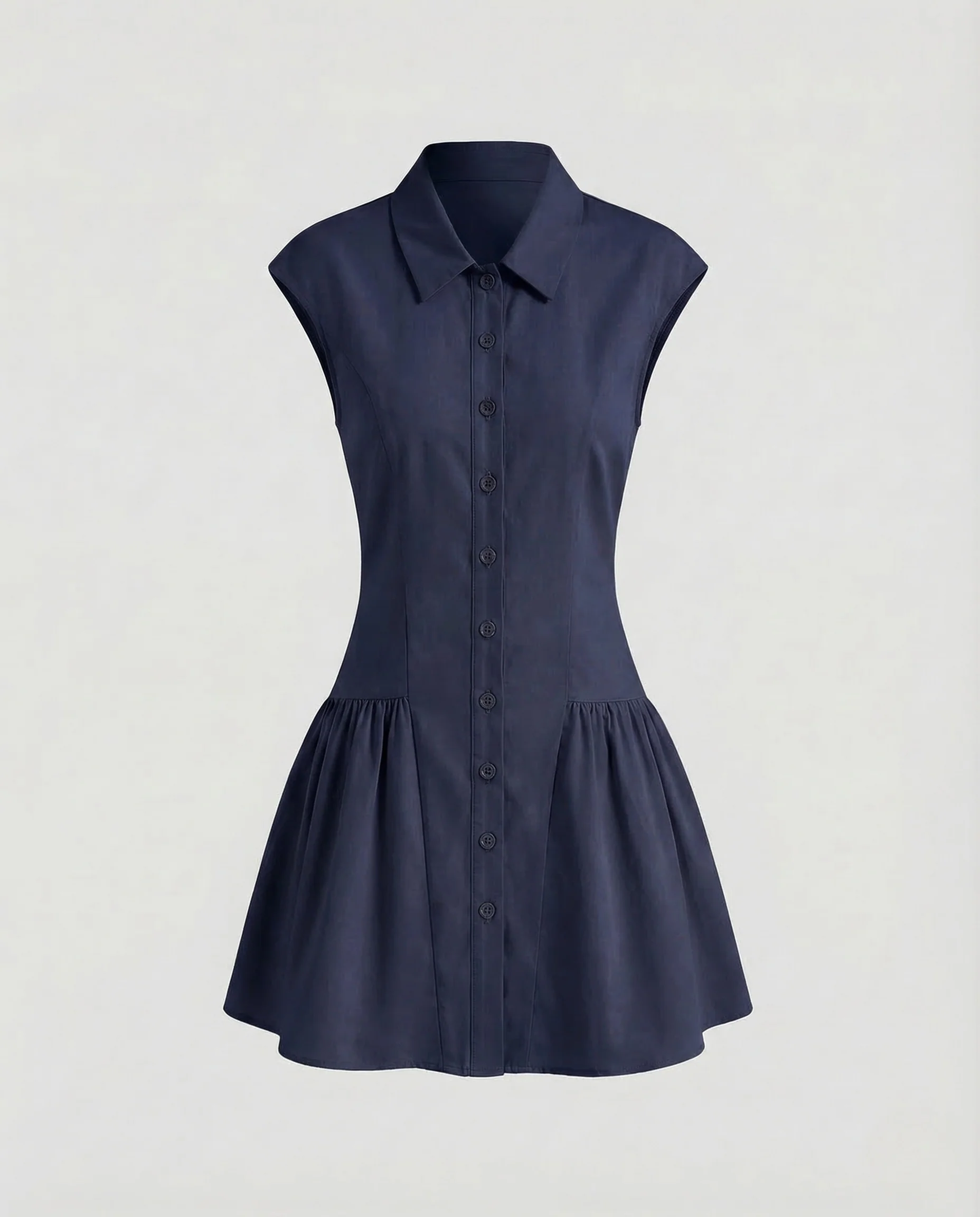Damen Hemdblusenkleid Tellerrock - Image 6