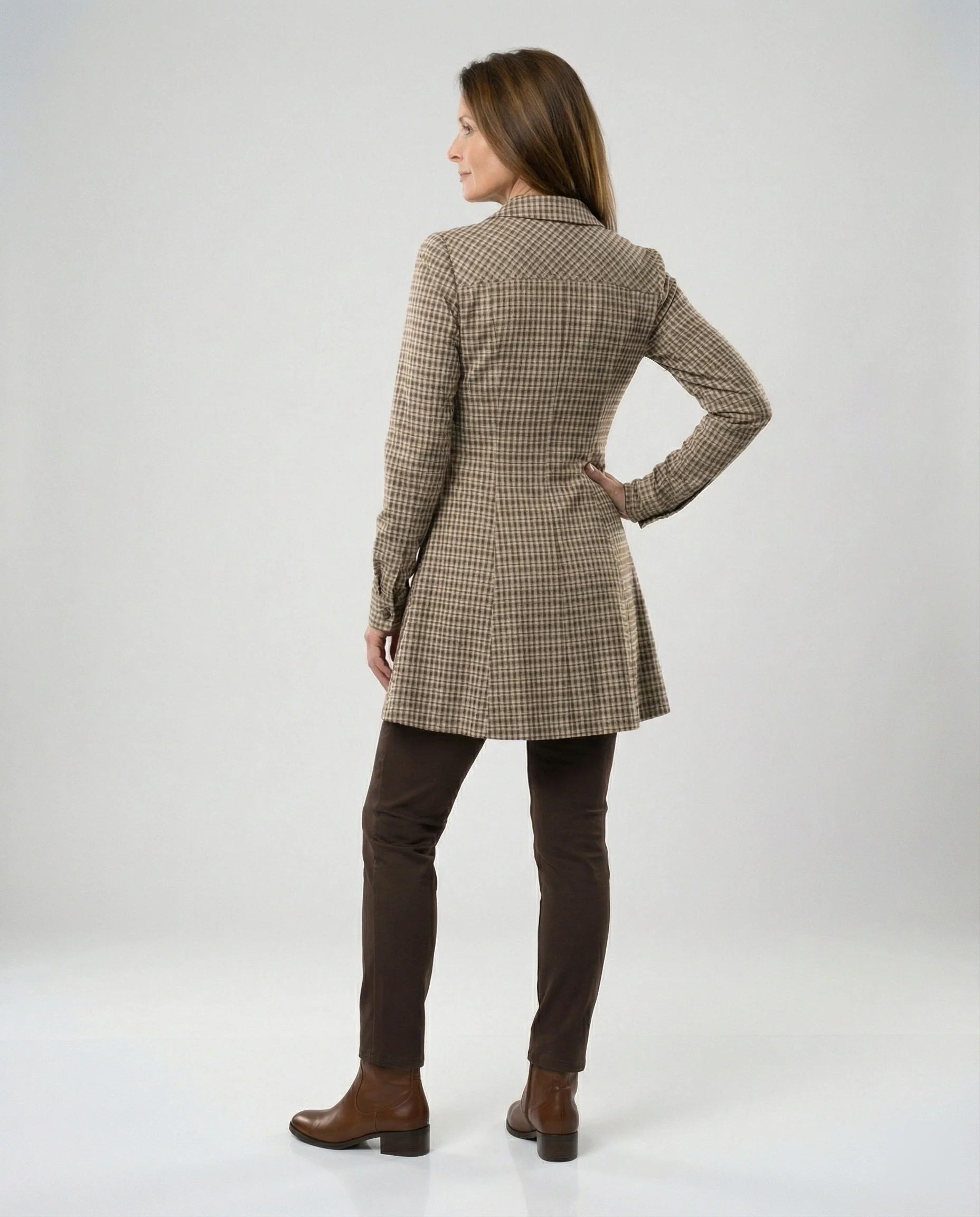Damen Hemdblusenkleid tailliert - Image 2