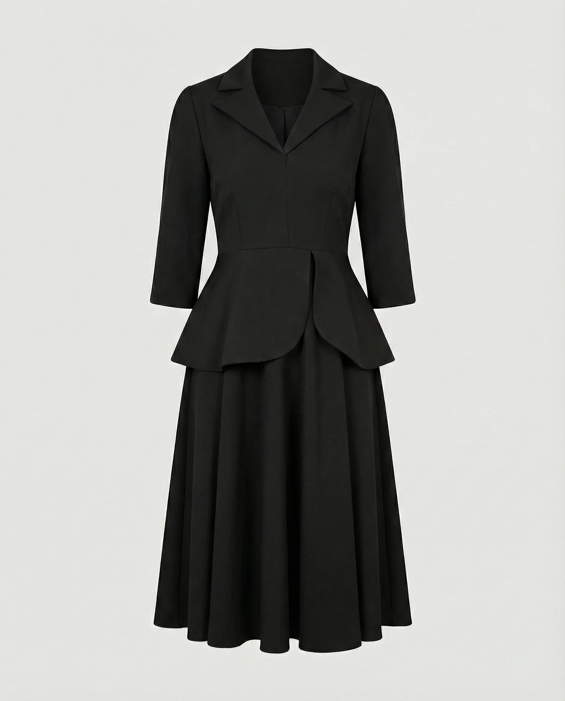 Damen Midikleid elegant mit Schößchen - Image 5