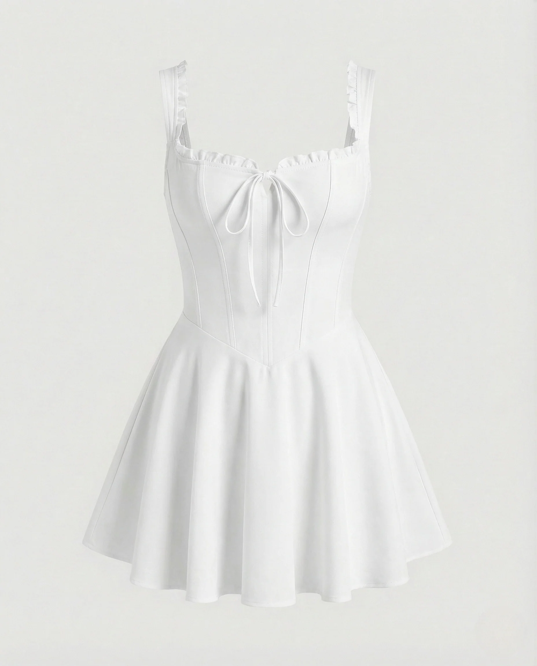 Damen Korsett Minikleid mit Tellerrock - Image 6