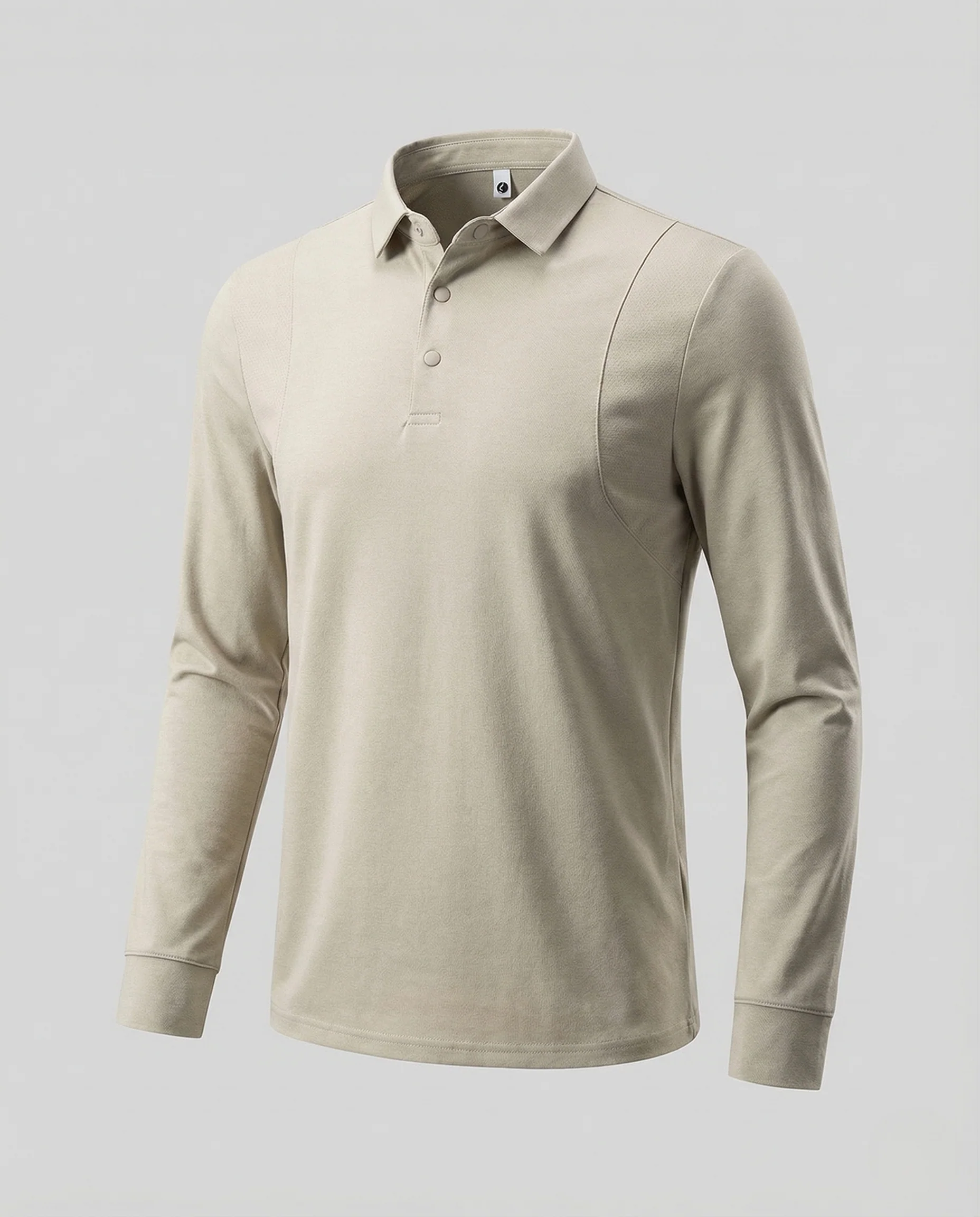 Damen Langarm Poloshirt Tailliert - Image 5