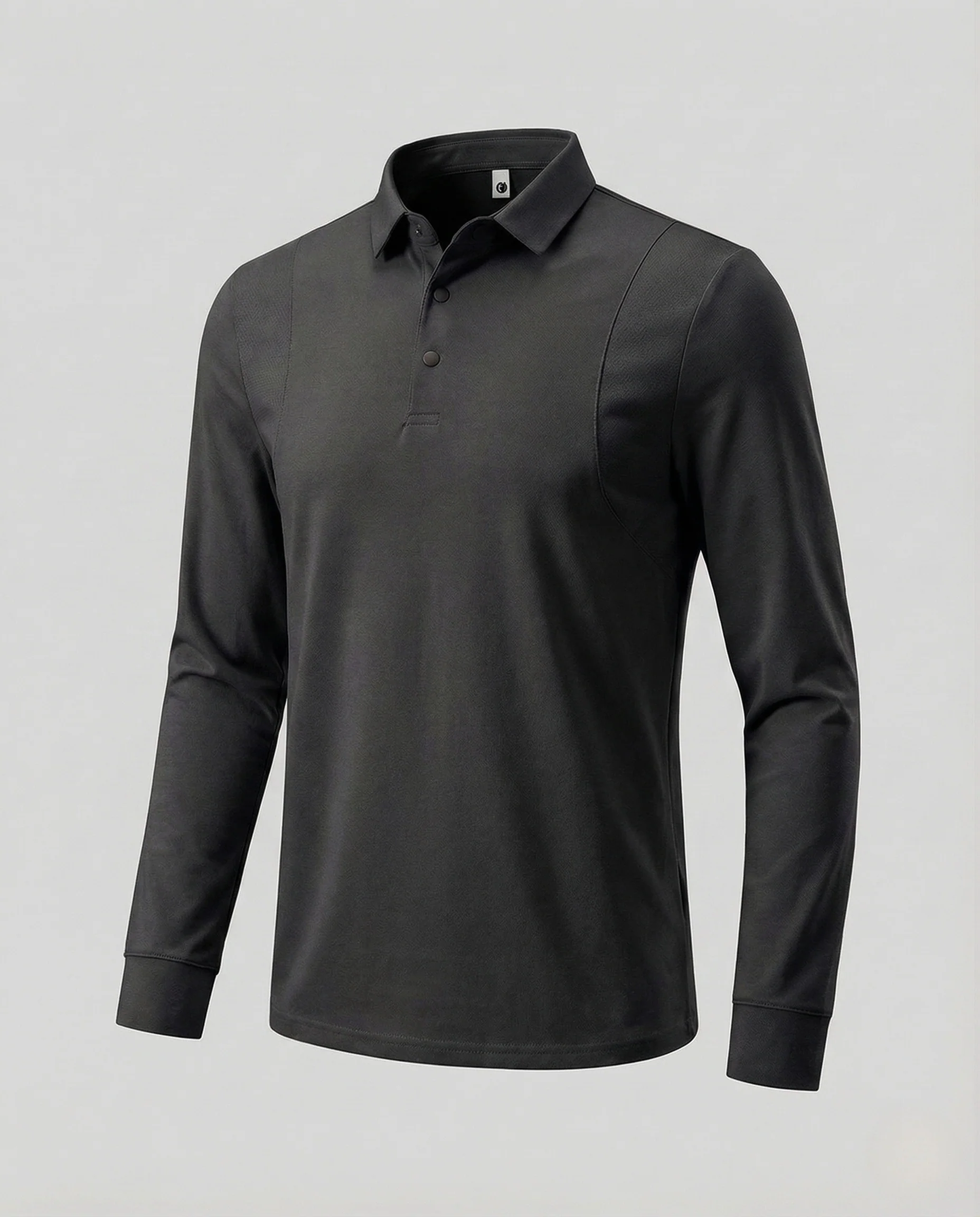 Damen Langarm Poloshirt Tailliert - Image 9