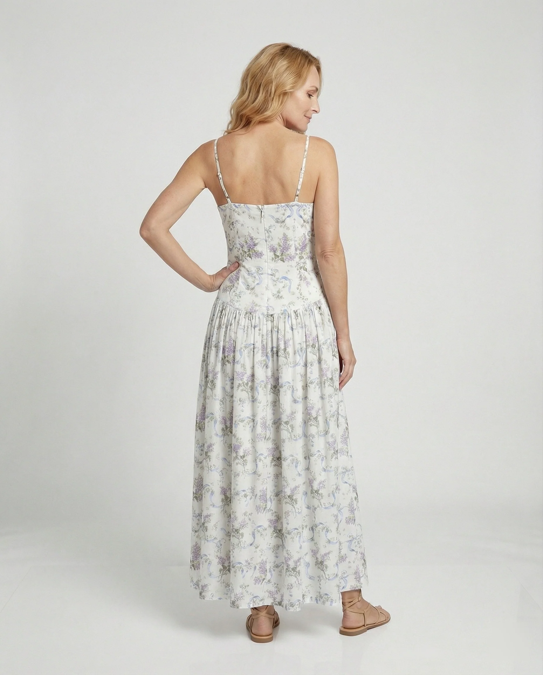 Damen Maxikleid mit Korsett Oberteil - Image 2