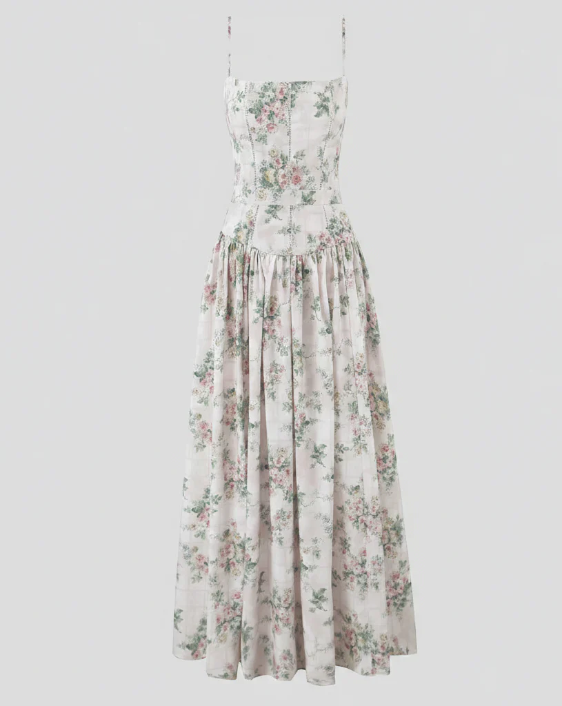 Damen Maxikleid mit Korsett Oberteil - Image 5