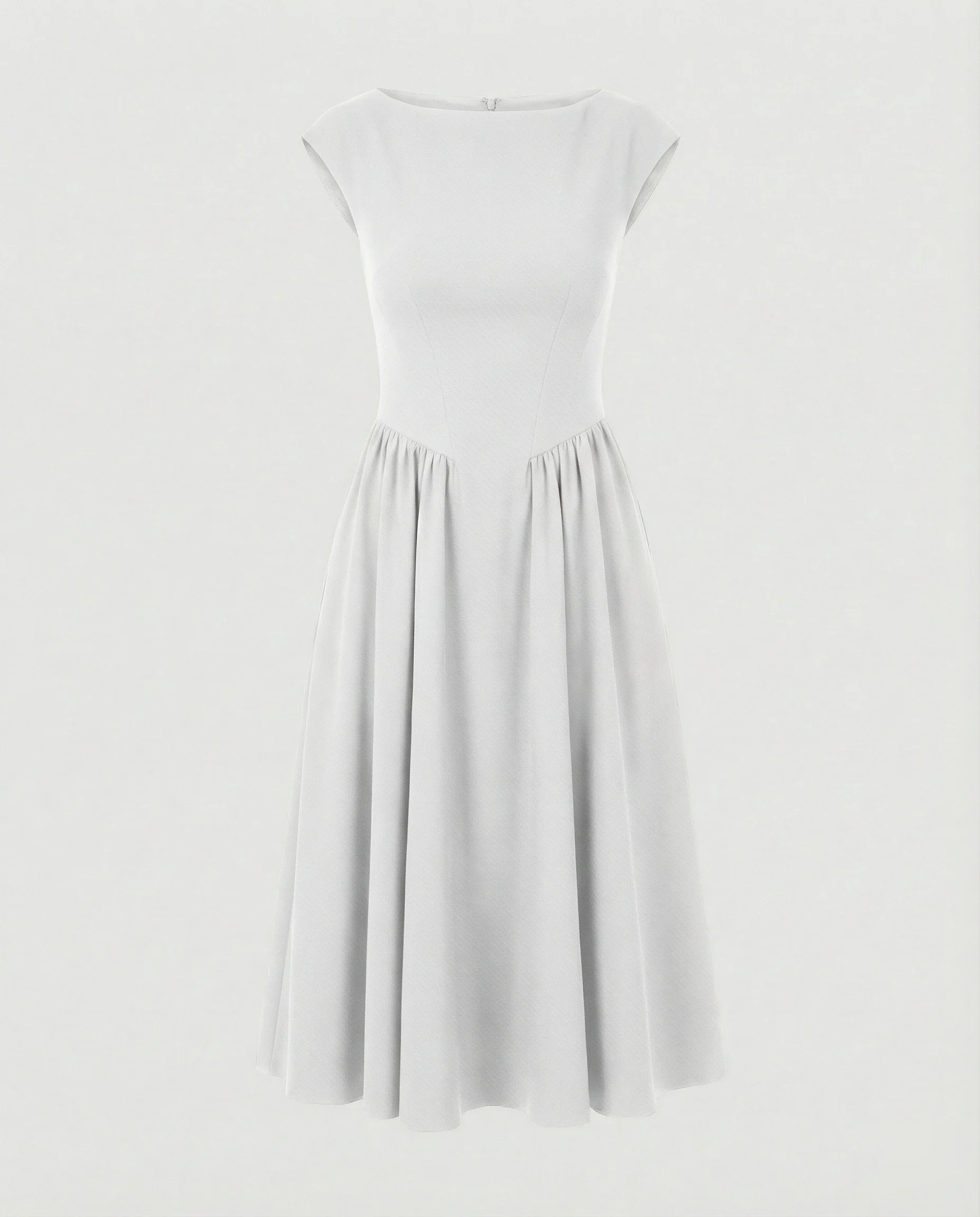 Damen Midikleid mit Tellerrock - Image 8