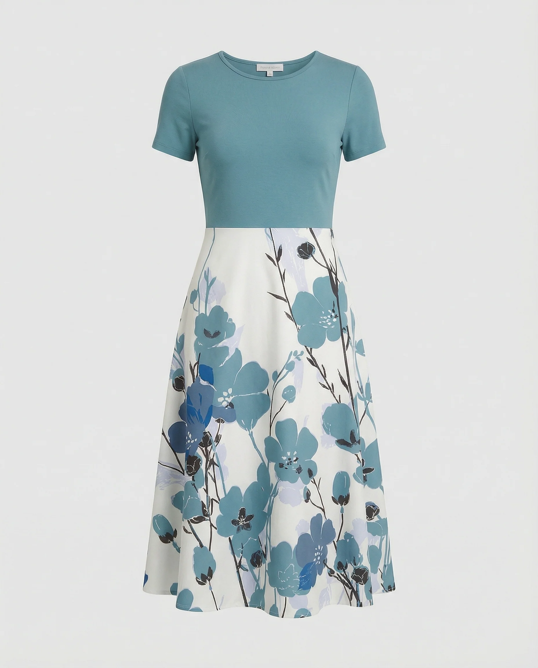 Damen Midikleid Tellerrock elegant - Image 5