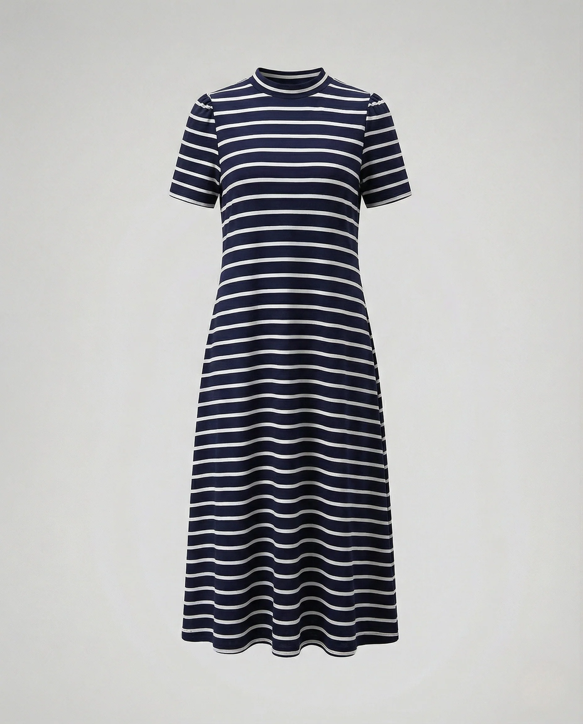 Damen Midikleid mit Stehkragen und Puffärmeln - Image 6