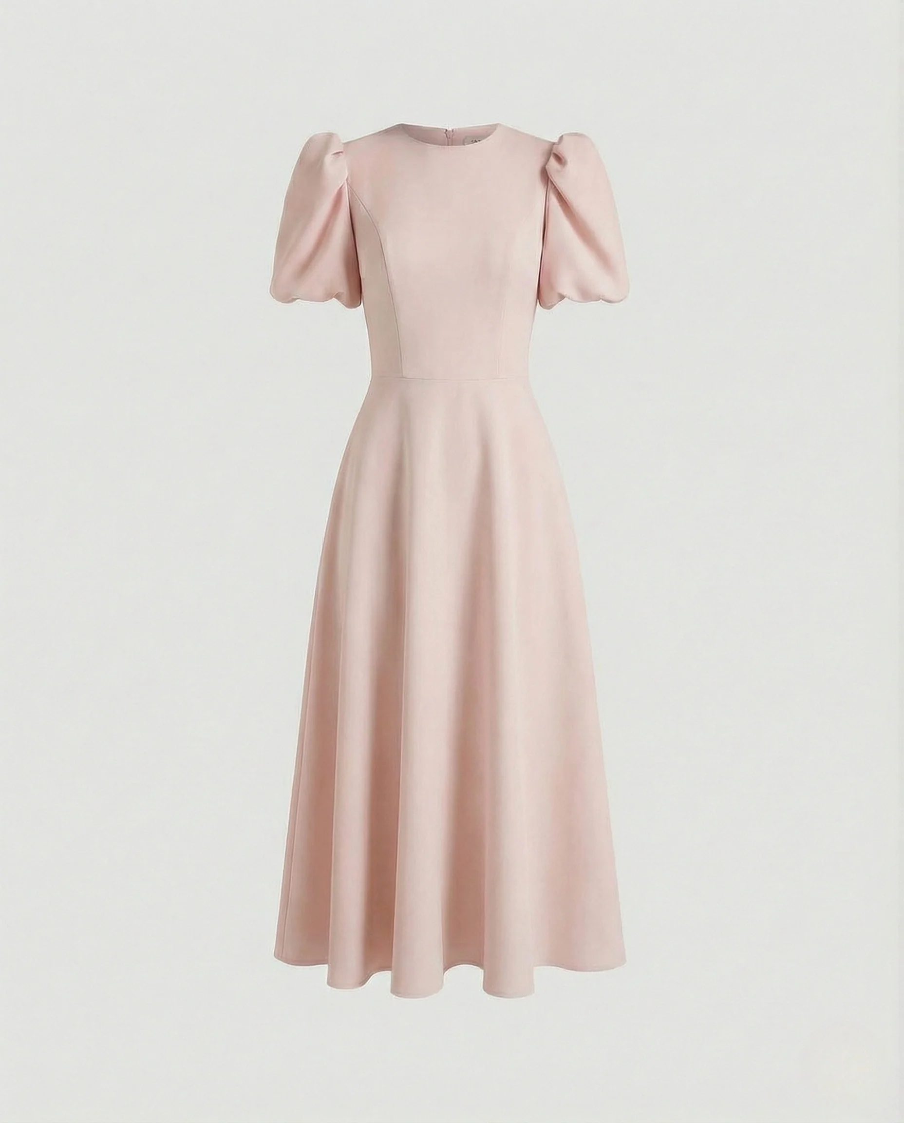 Freizeitkleid Damen Midikleid Puffärmel - Image 5