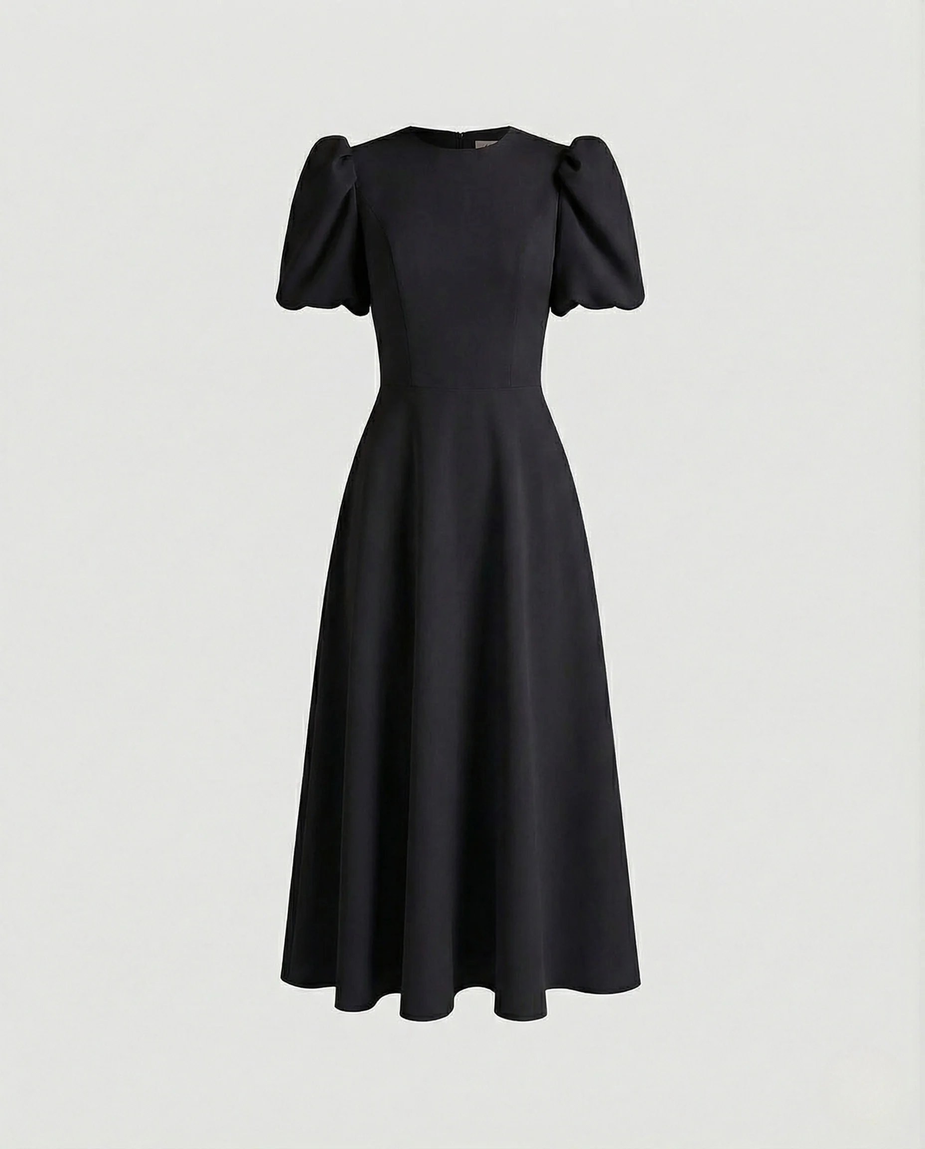 Freizeitkleid Damen Midikleid Puffärmel - Image 6