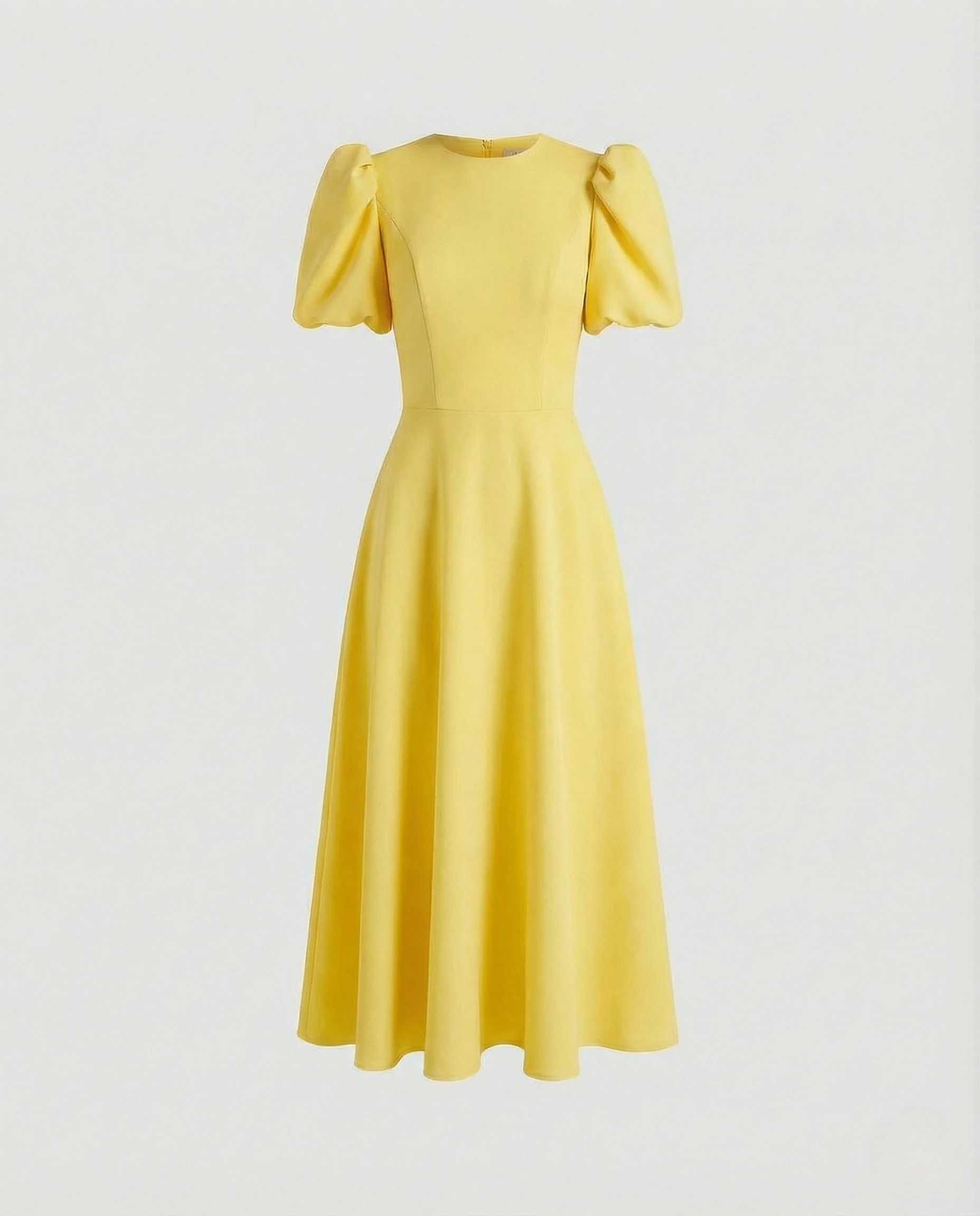 Freizeitkleid Damen Midikleid Puffärmel - Image 8