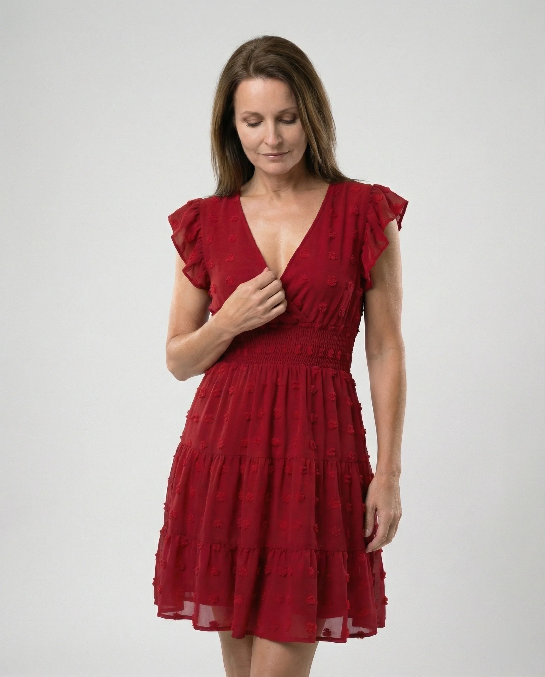 Damen Midikleid mit Smockbund - Image 5