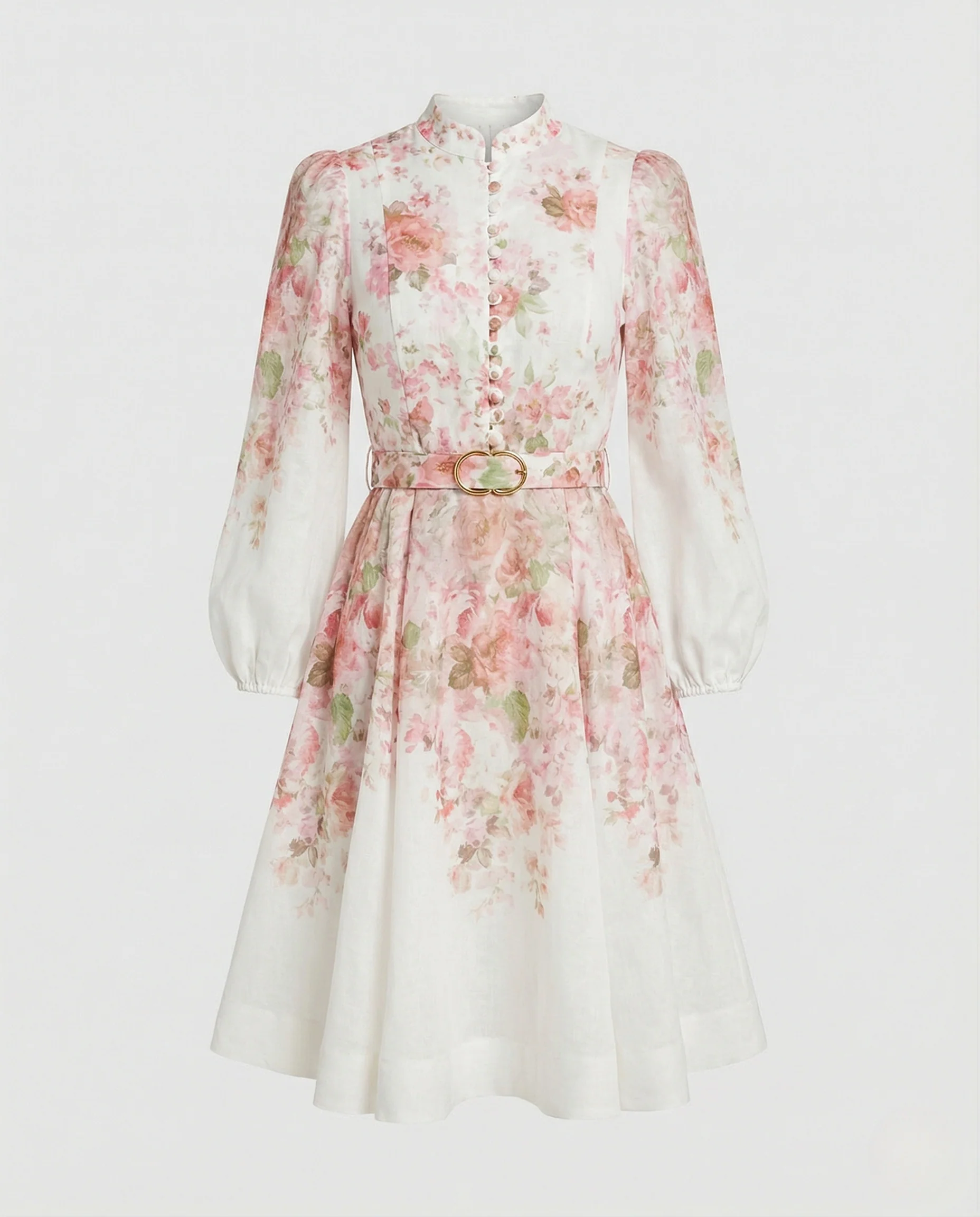 Tailliertes Minikleid Mit Rüschen Damen - Image 5