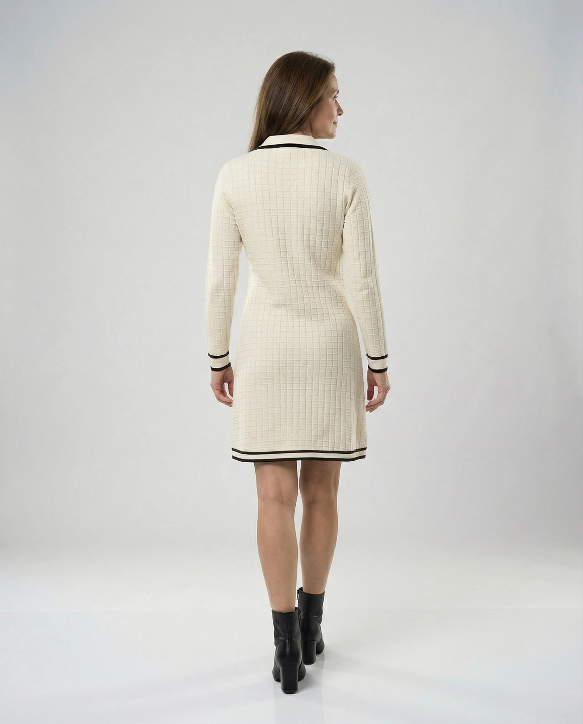 Strickkleid Im Blazer Stil Damen - Image 3