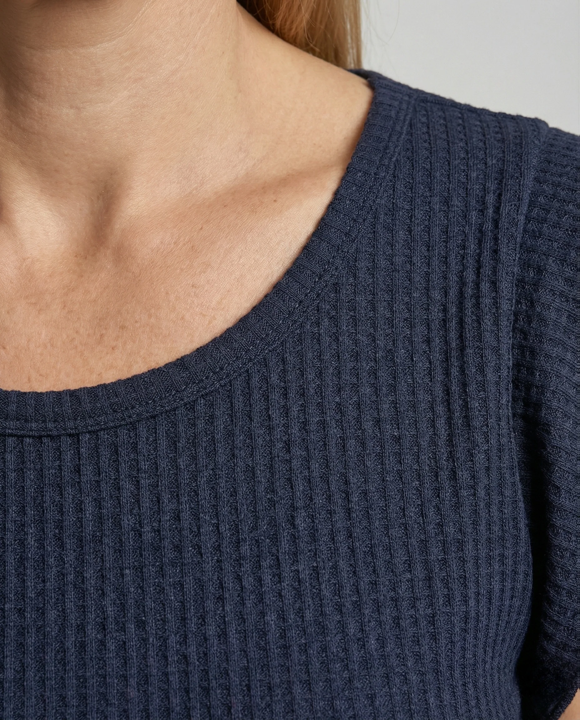 Textur Top Damen Mit Rüschenärmeln - Image 3