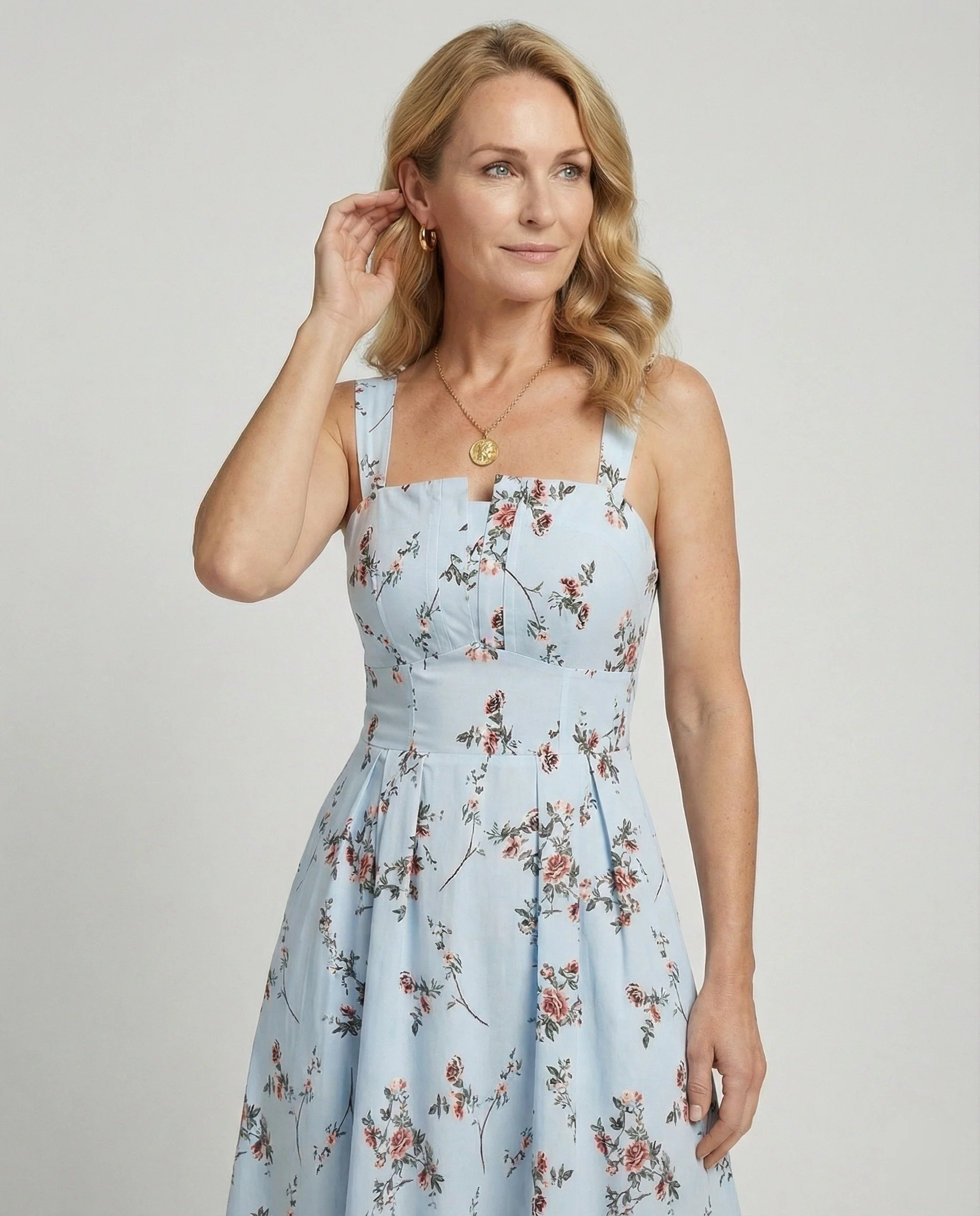 Damen Midikleid Korsett elegant - Image 9