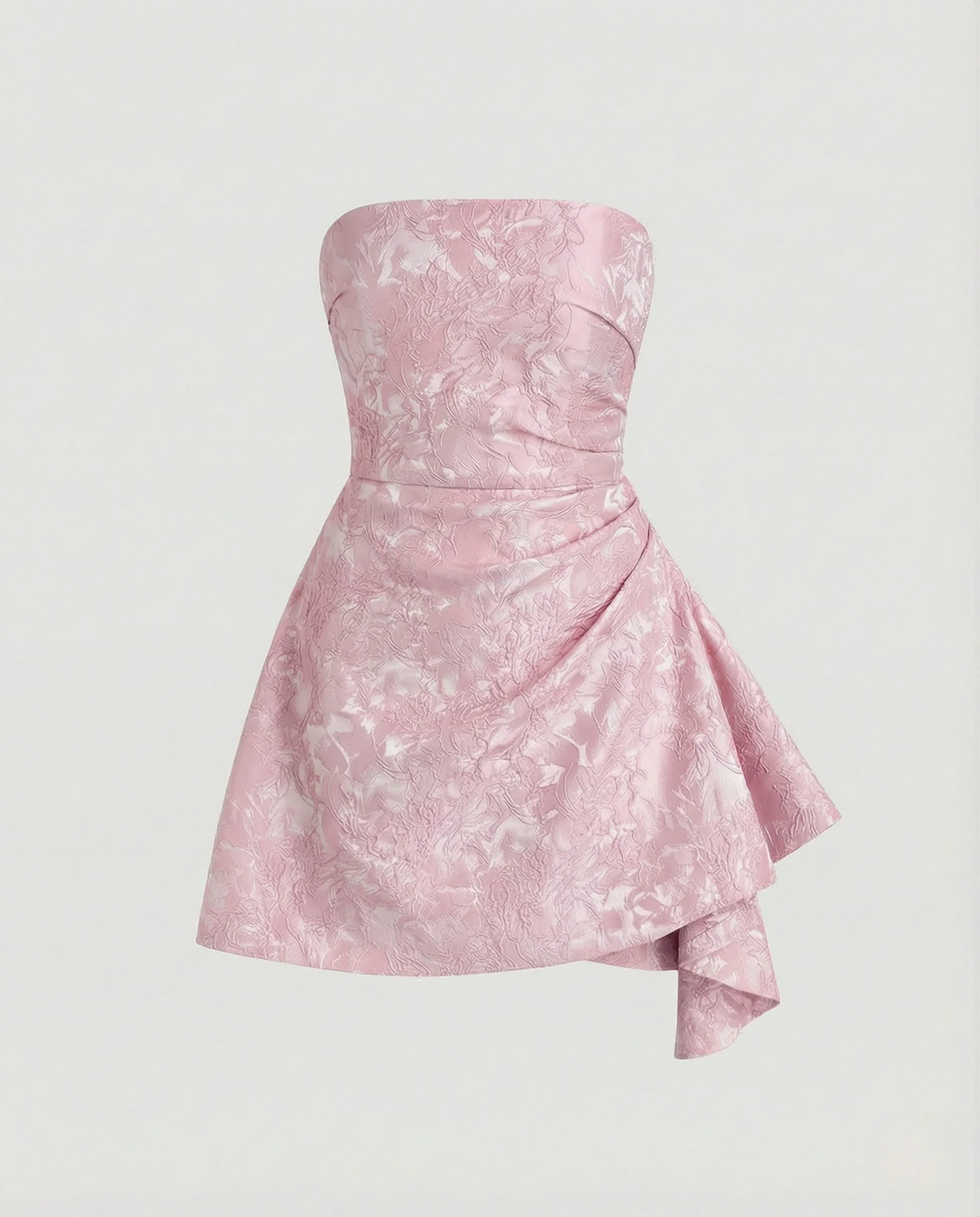 Damen Trägerloses Jacquard-Minikleid mit Korsage - Image 10