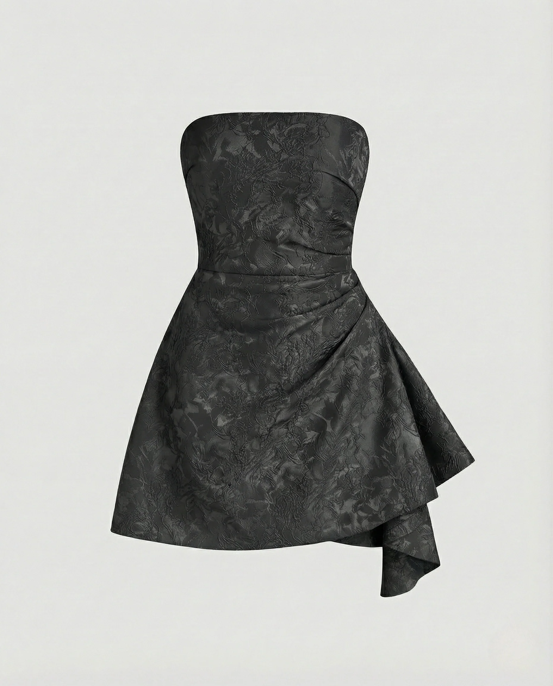 Damen Trägerloses Jacquard-Minikleid mit Korsage - Image 6