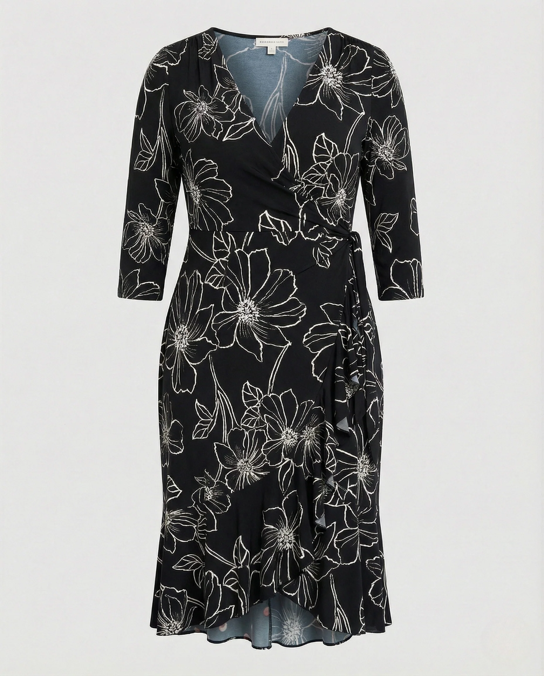 Freizeitkleid Damen Wickelkleid Jersey - Image 4