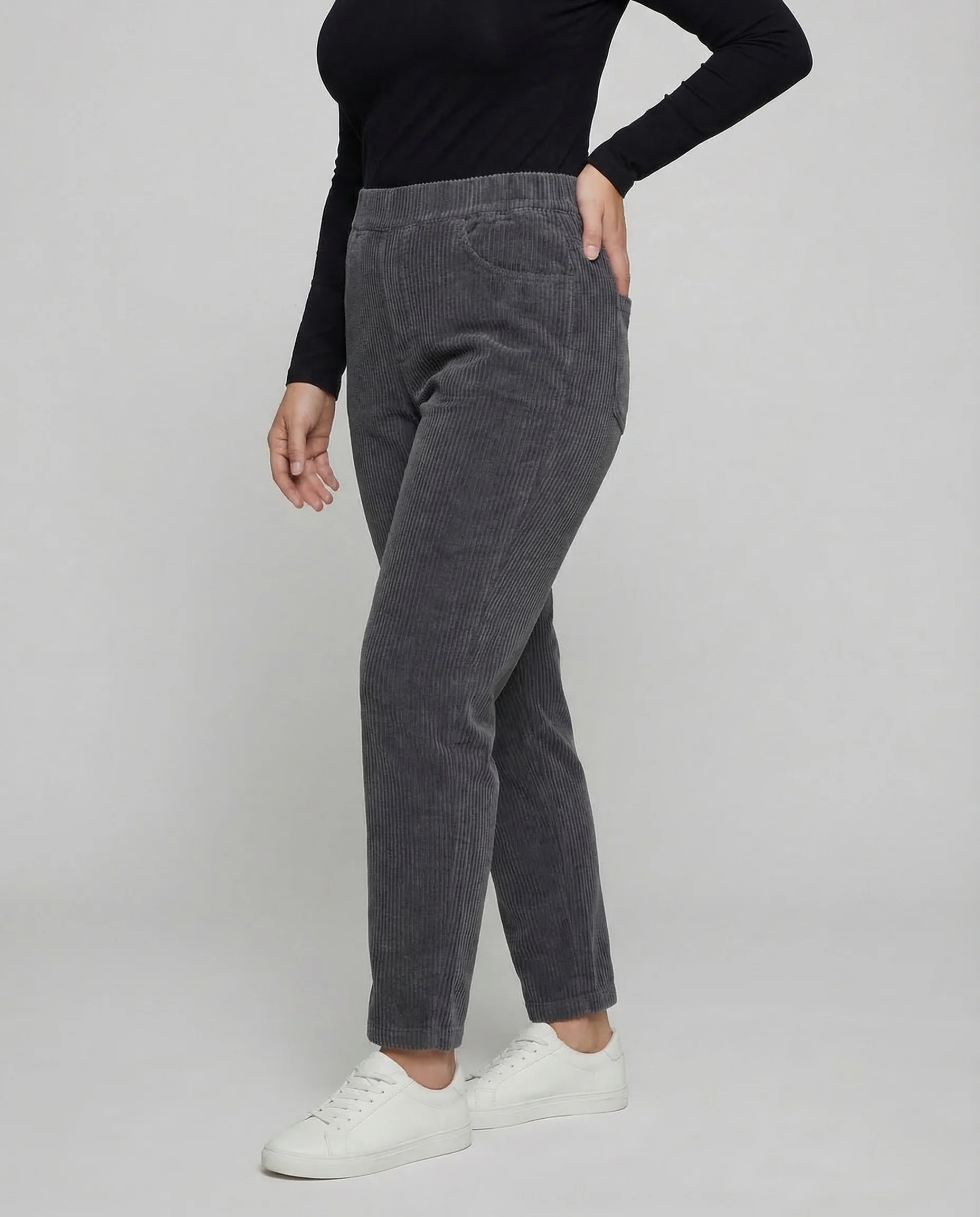 Damen Cordhose Teddyfutter Gerade - Image 2
