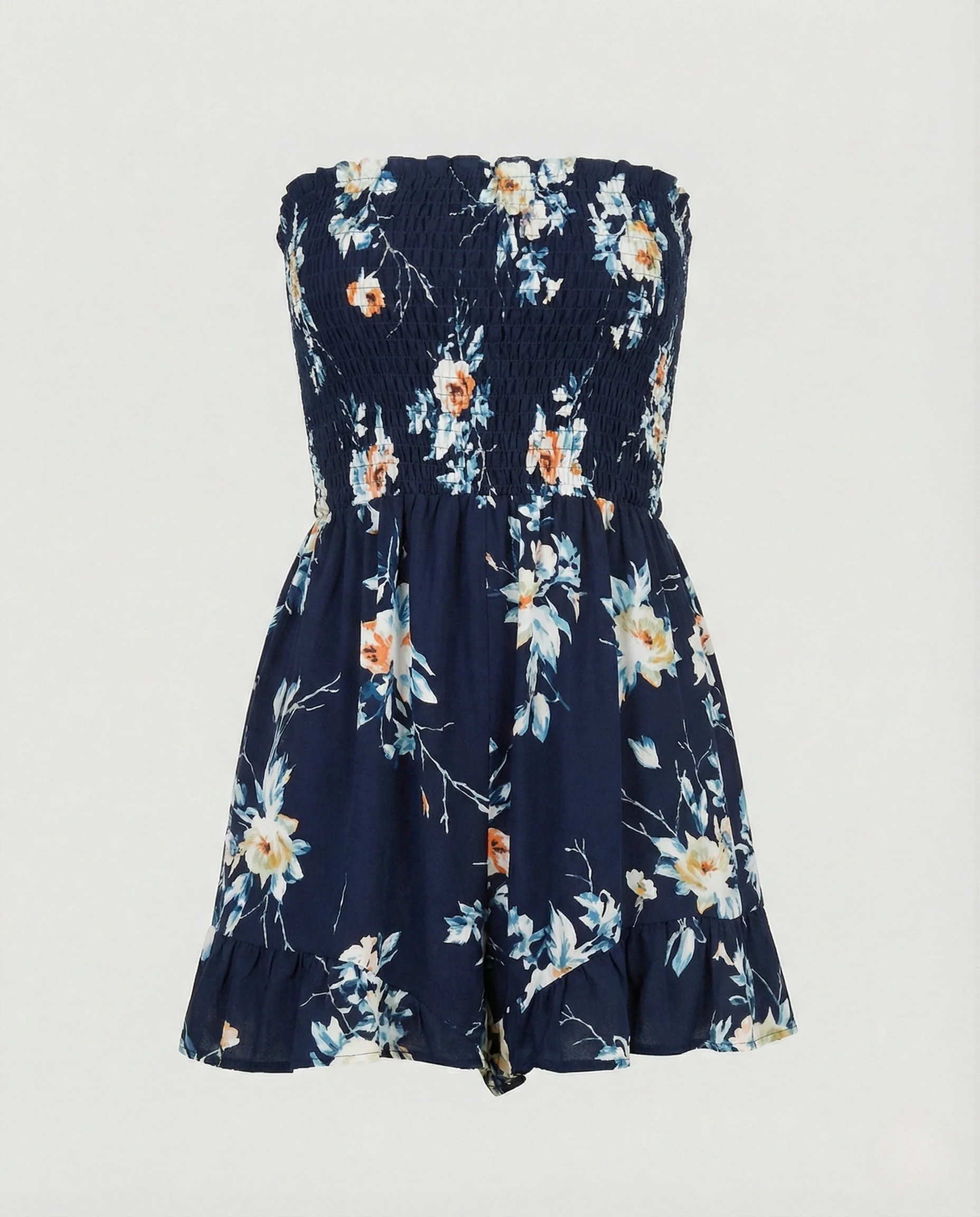 Trägerloser Playsuit Damen Mit Smock - Image 6