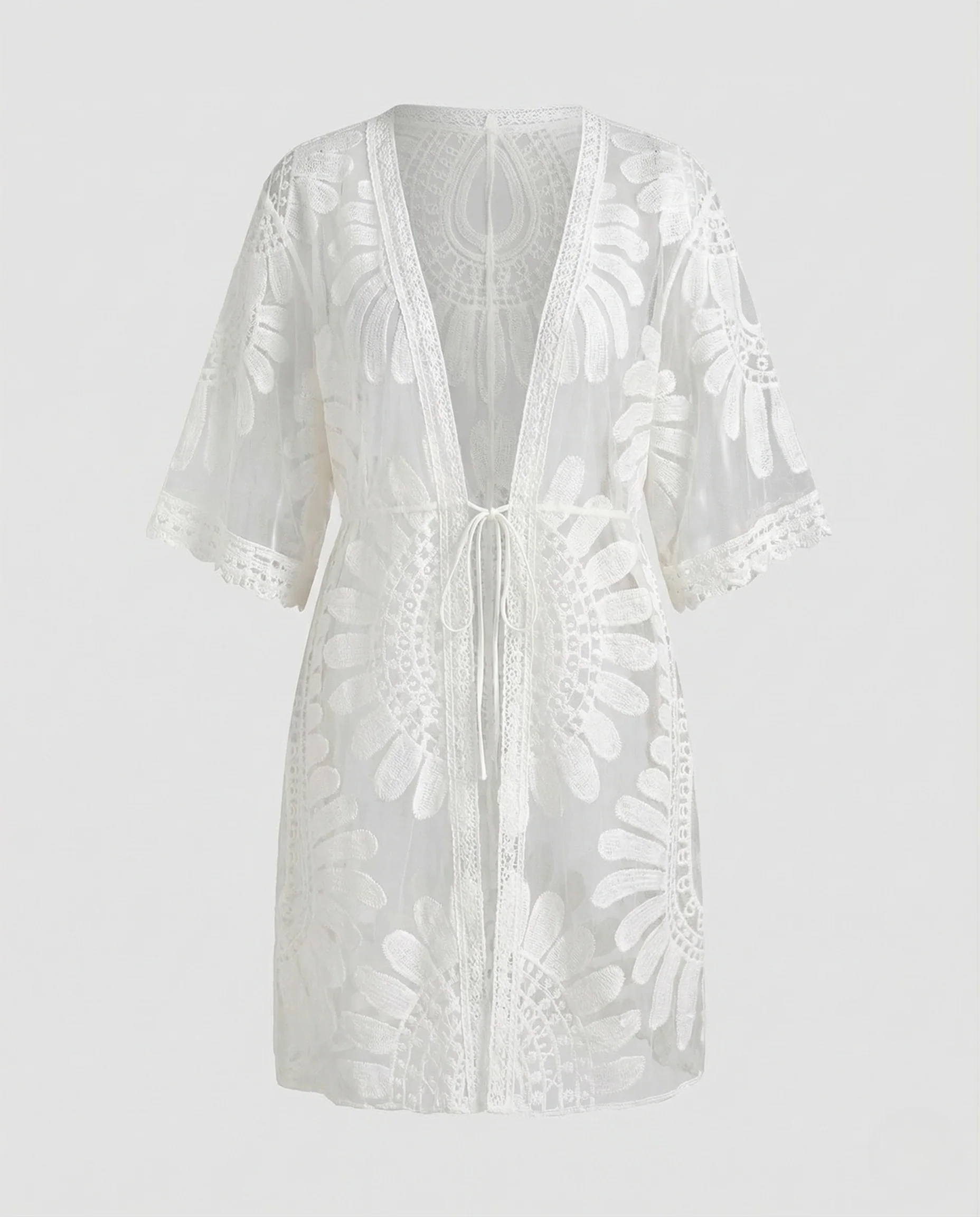 Damen Häkel Strandkaftan Spitze - Image 5