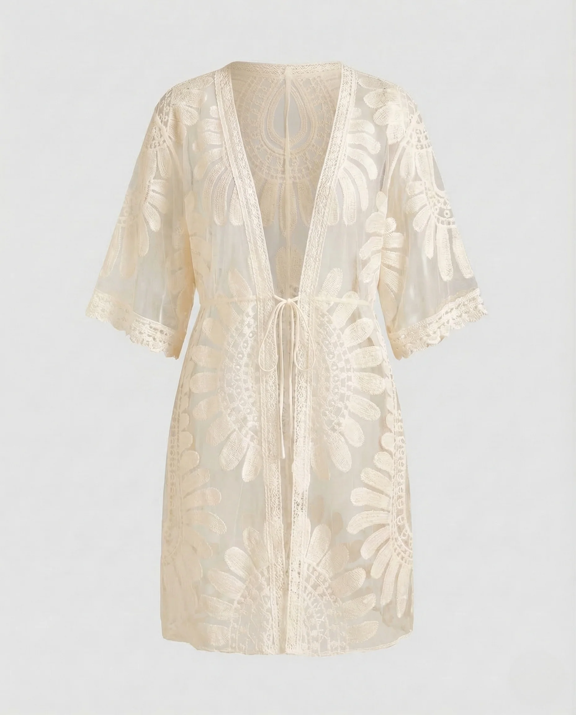 Damen Häkel Strandkaftan Spitze - Image 6