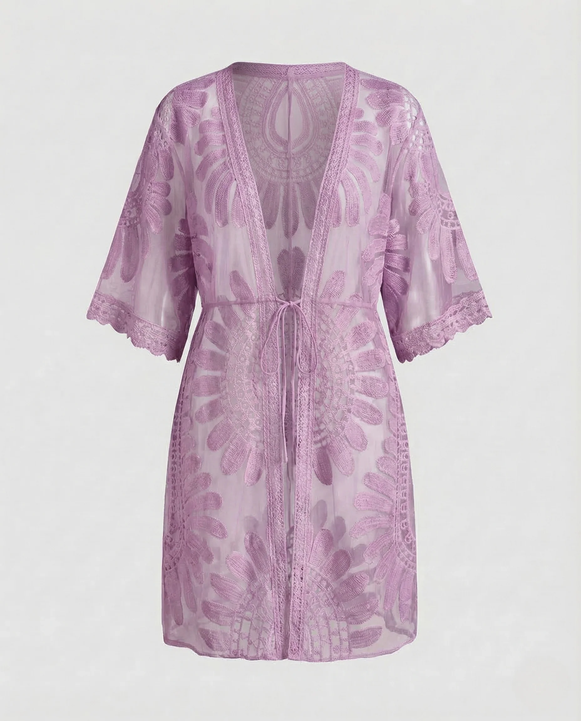 Damen Häkel Strandkaftan Spitze - Image 8
