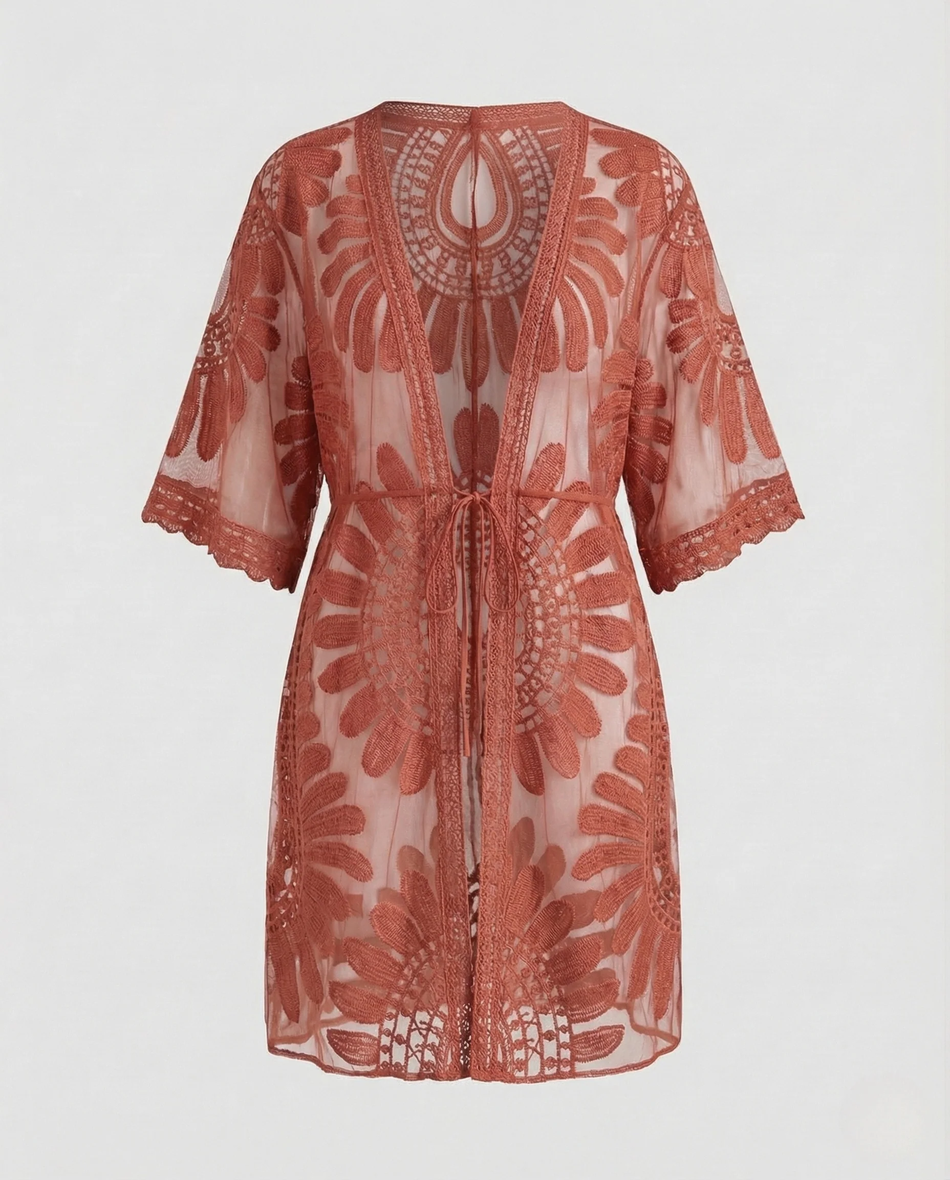 Damen Häkel Strandkaftan Spitze - Image 9