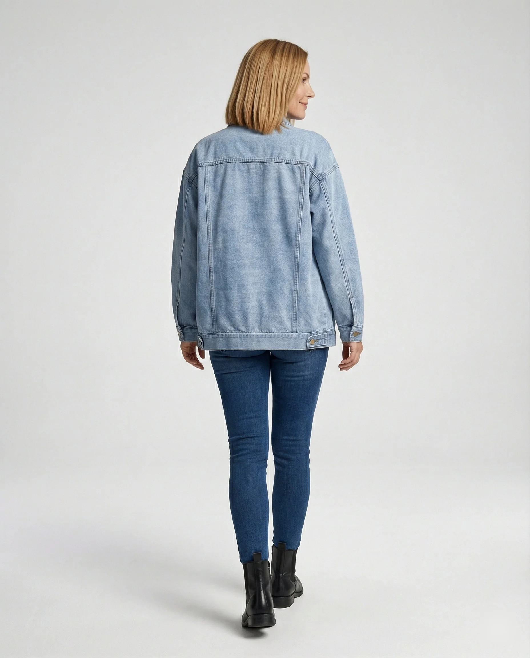 Übergangsjacke Damen sportlich Jeans - Image 4