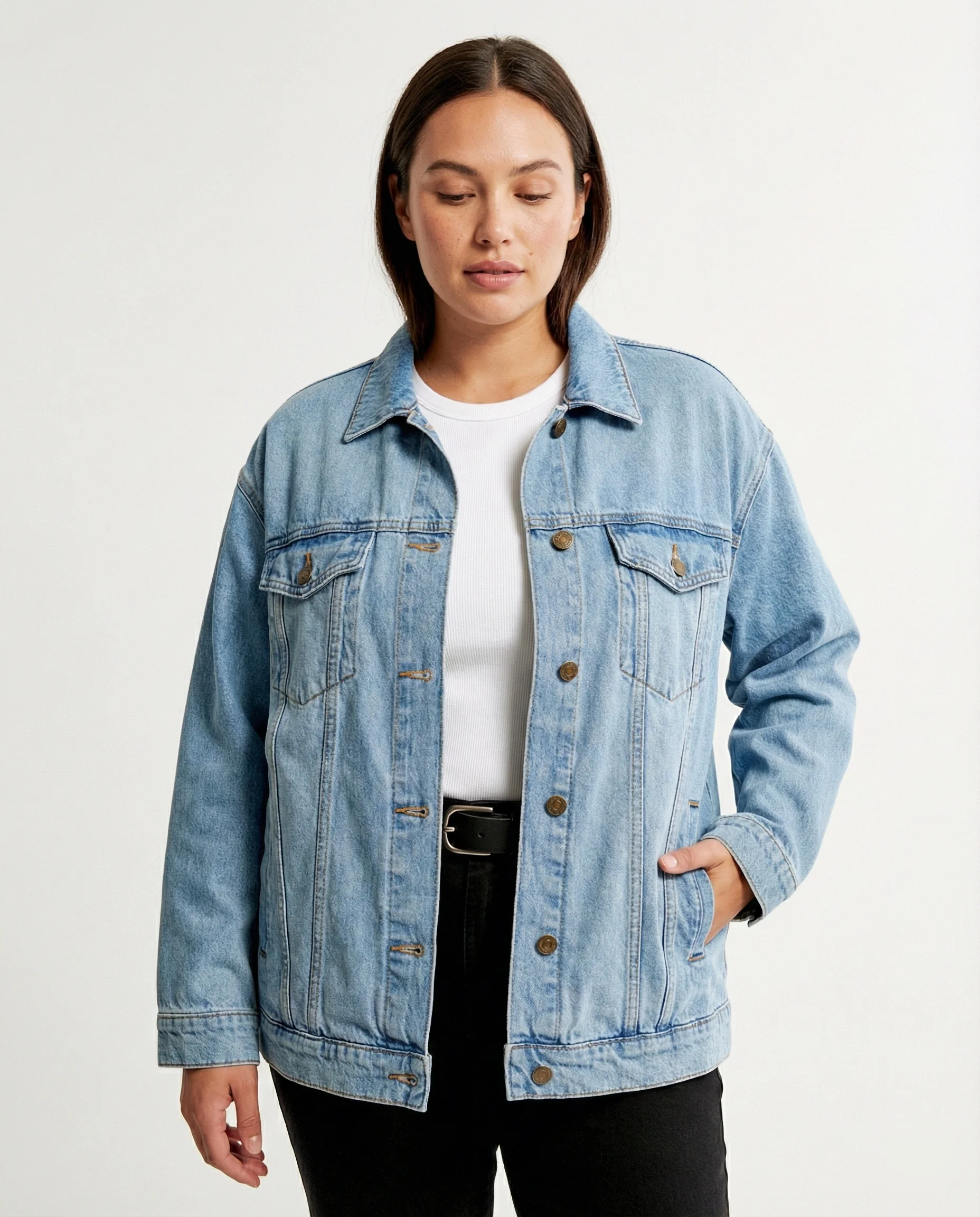 Übergangsjacke Damen sportlich Jeans - Image 6