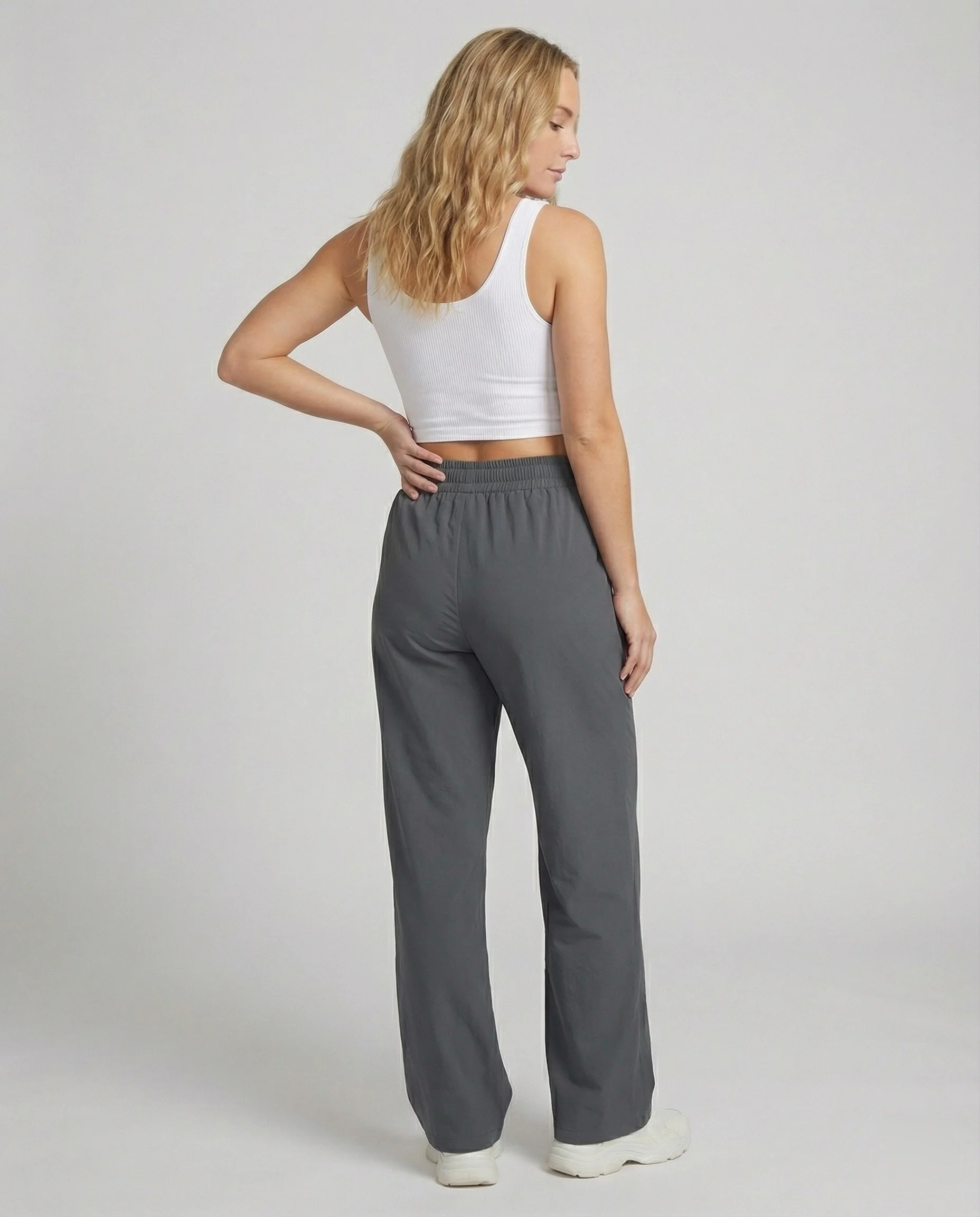 Ultraleichte Outdoor-Hose mit elastischem hochgeschnittenem Bund, Rundumstretch und weitem Bein Heidi-Mode - Image 6