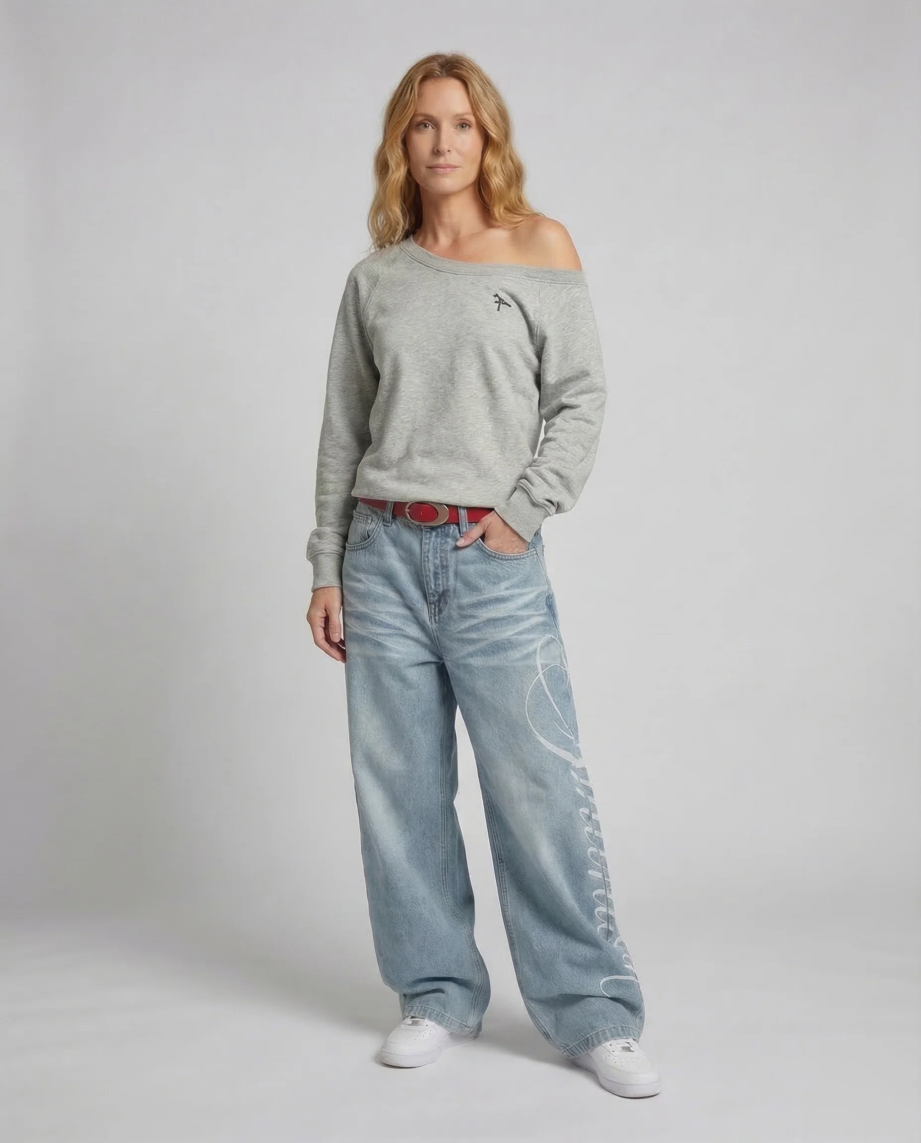 Damen Baggy Jeans High Waist - Image 2