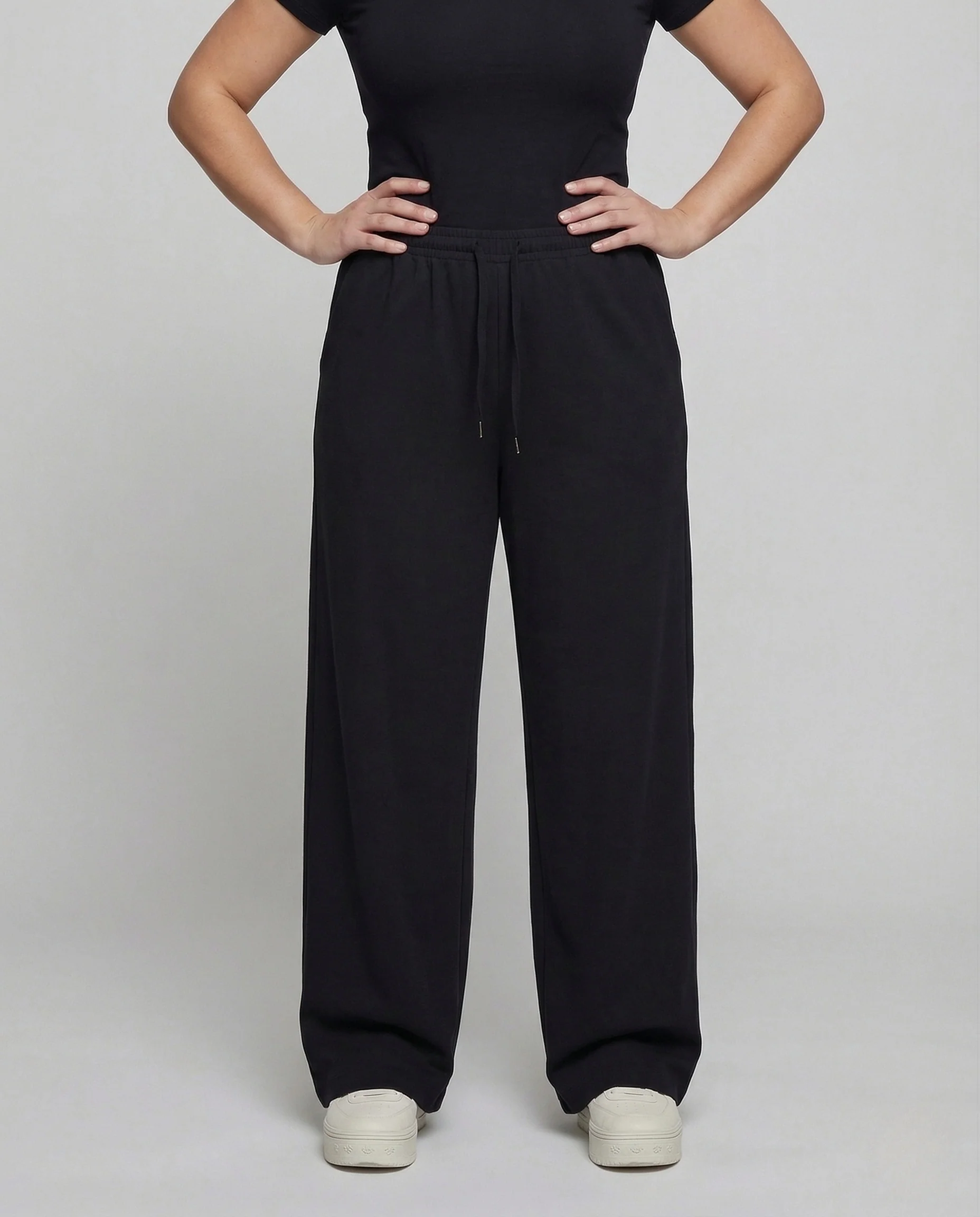 Damen Sweat Hose Oversize Kordelzug - Image 2