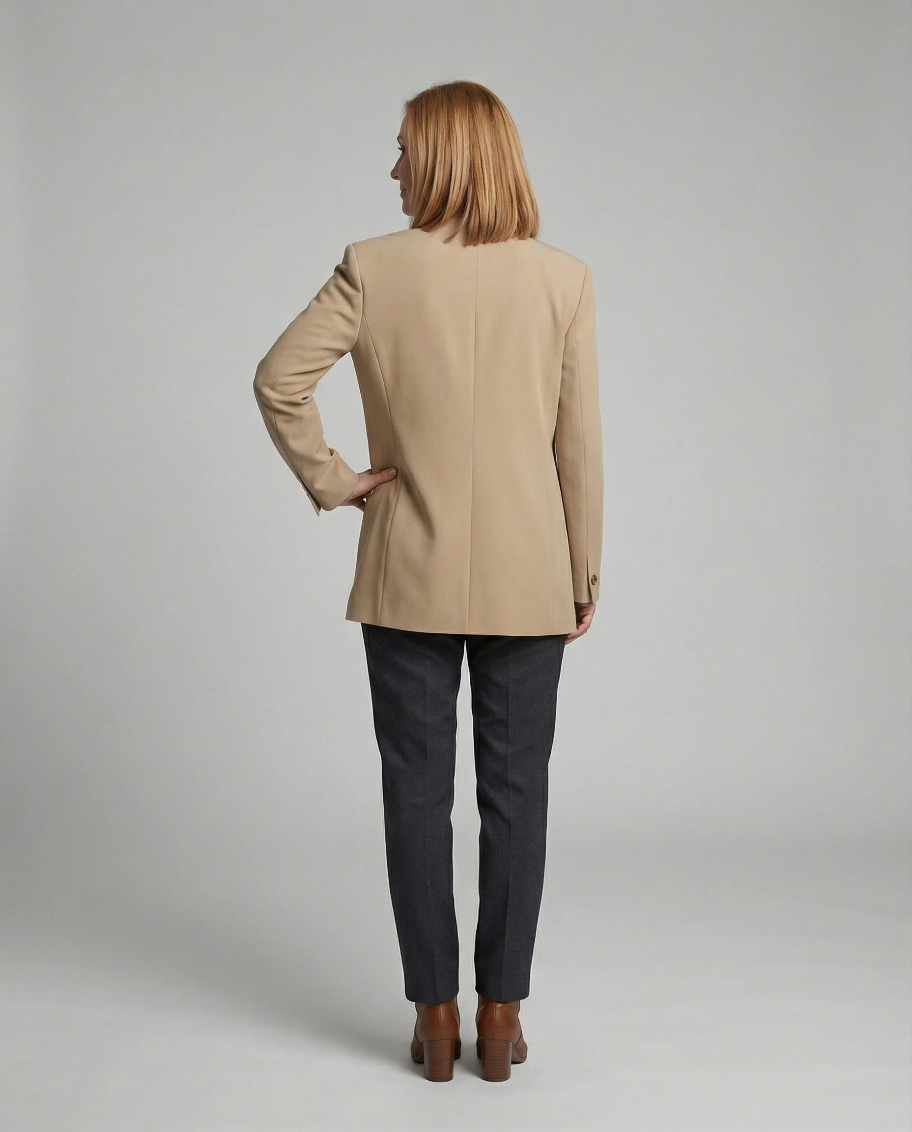 Damen Longblazer mit V Ausschnitt - Image 4