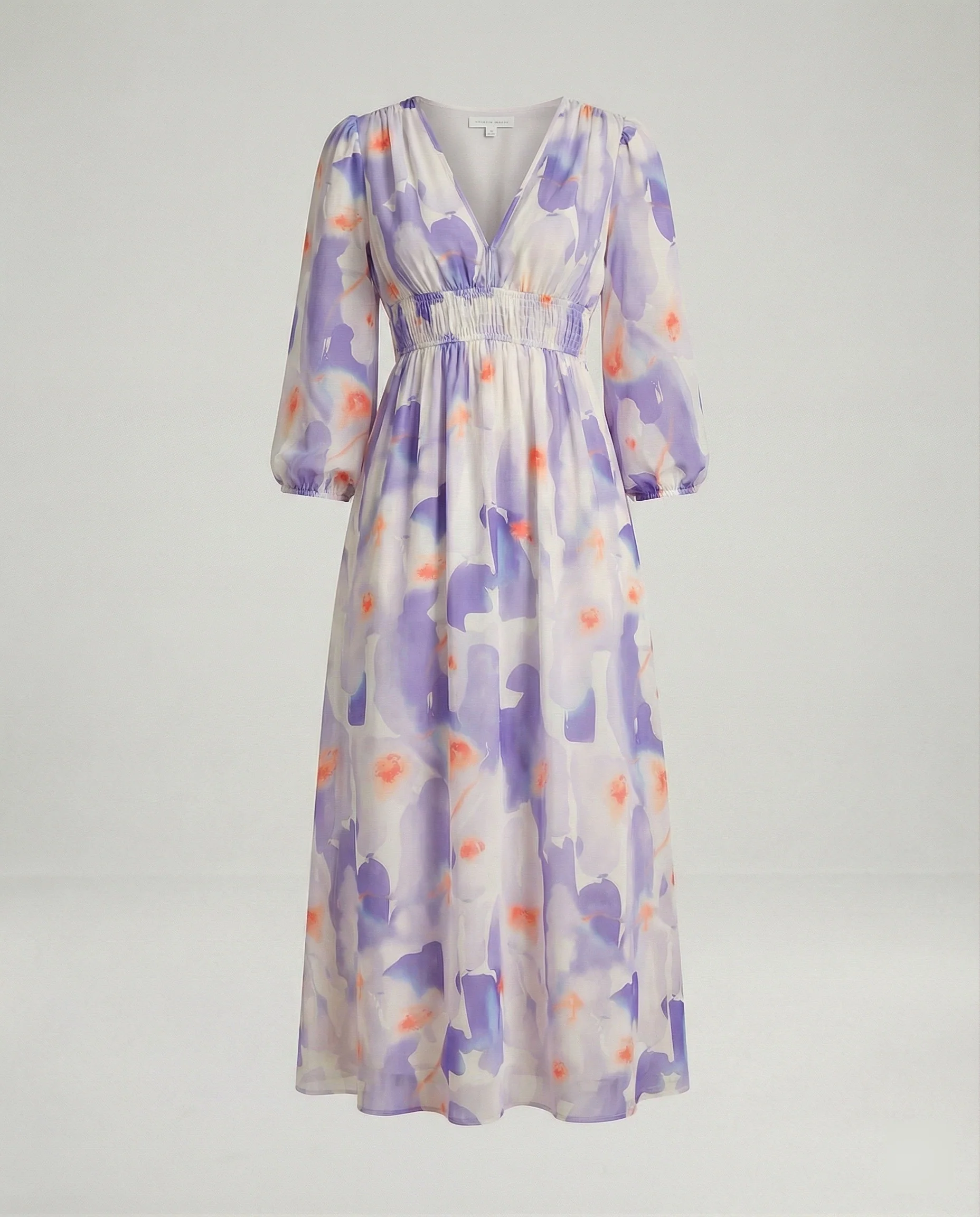Damen Midikleid V-Ausschnitt Print - Image 10