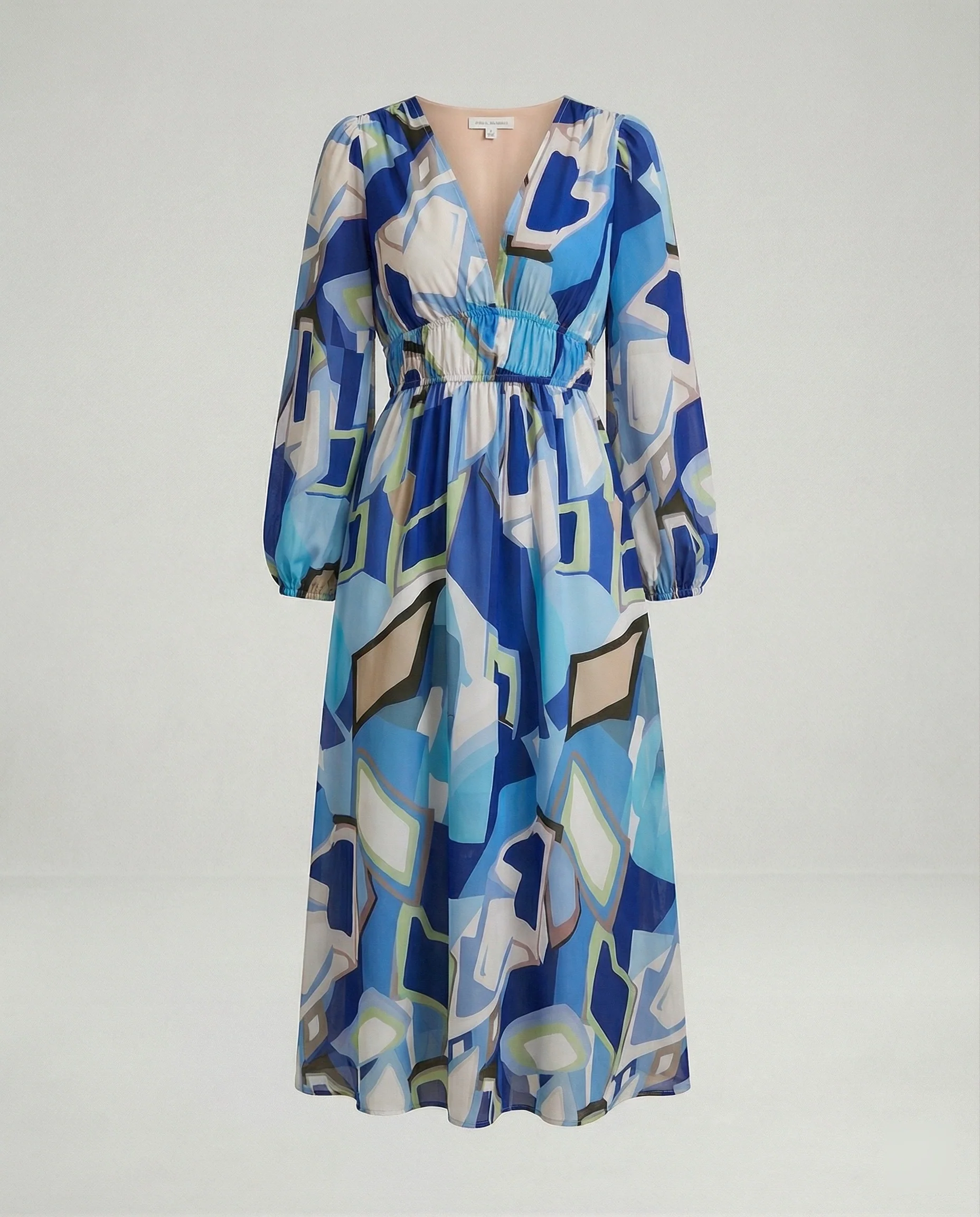 Damen Midikleid V-Ausschnitt Print - Image 16
