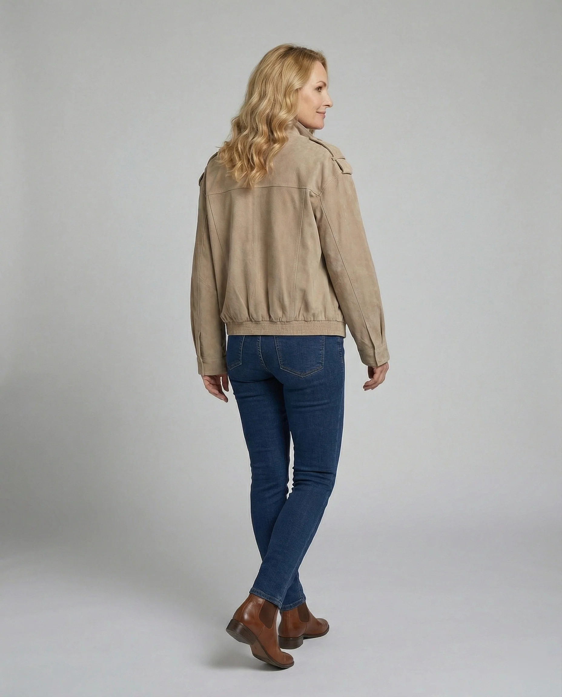 Freizeitkleidung Damen Velours Feldjacke - Image 3