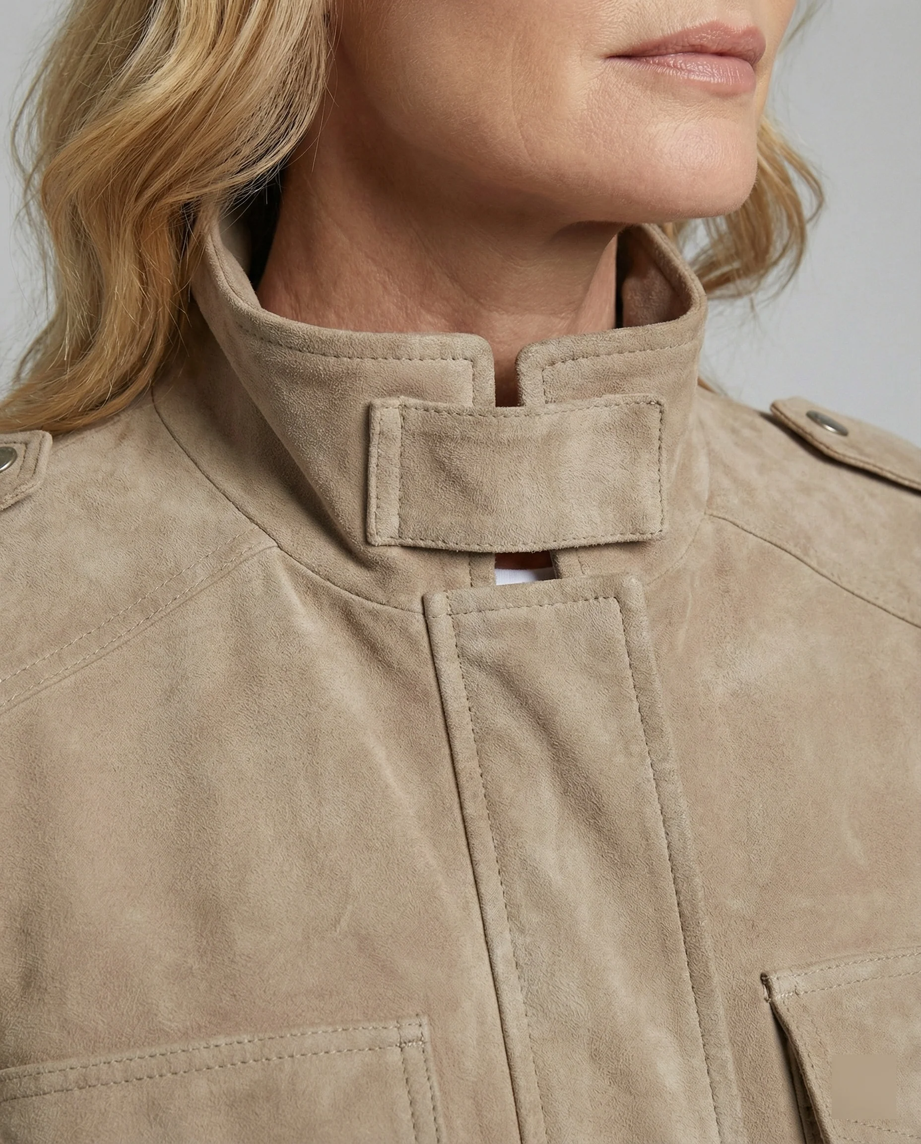Freizeitkleidung Damen Velours Feldjacke - Image 4