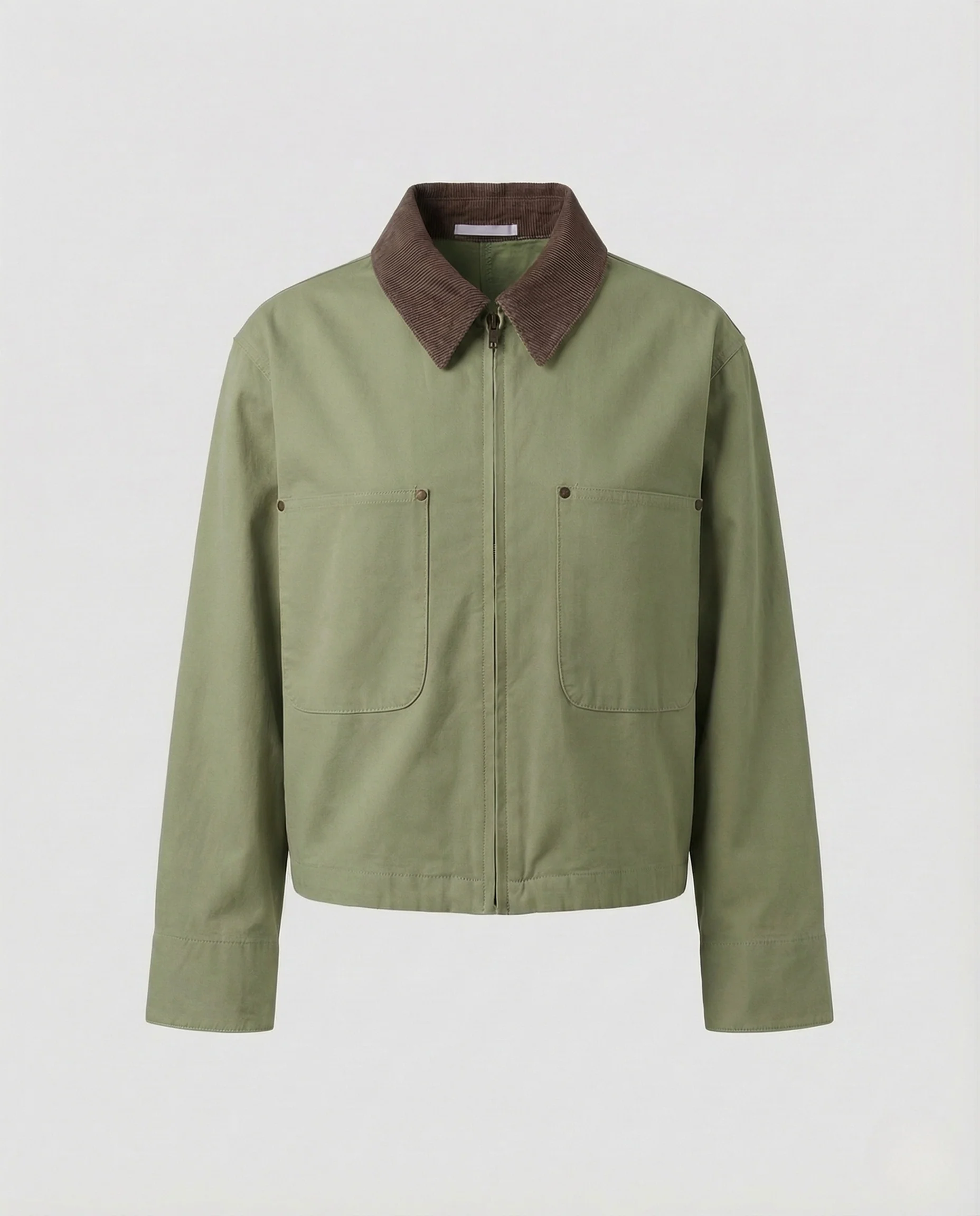 Damen Canvas Workerjacke Cordkragen - Image 7