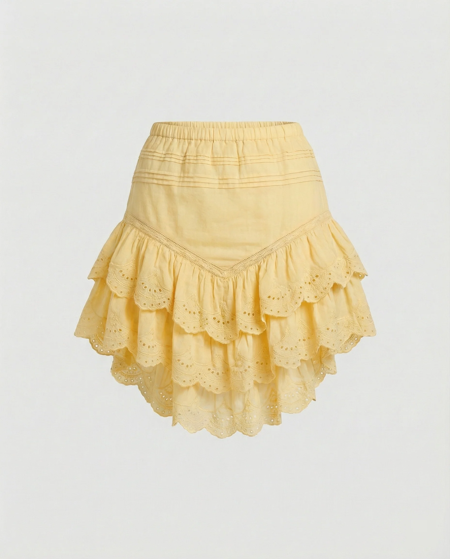 Freizeitkleidung Damen Volant Minirock - Image 4