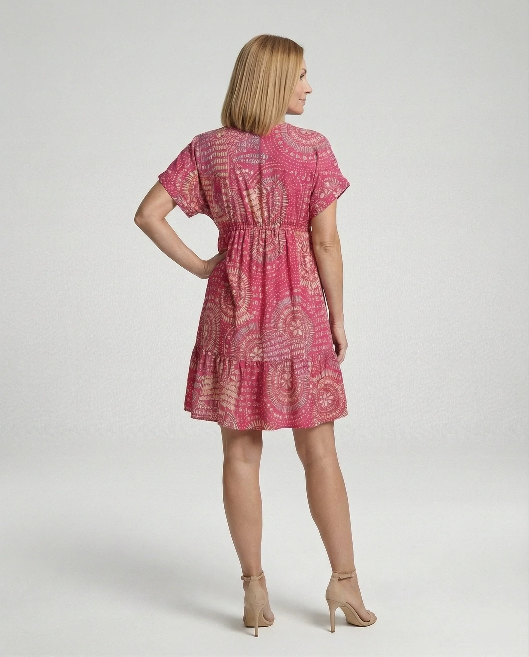 Tunika Kleid Mit Stufenvolant Damen - Image 2