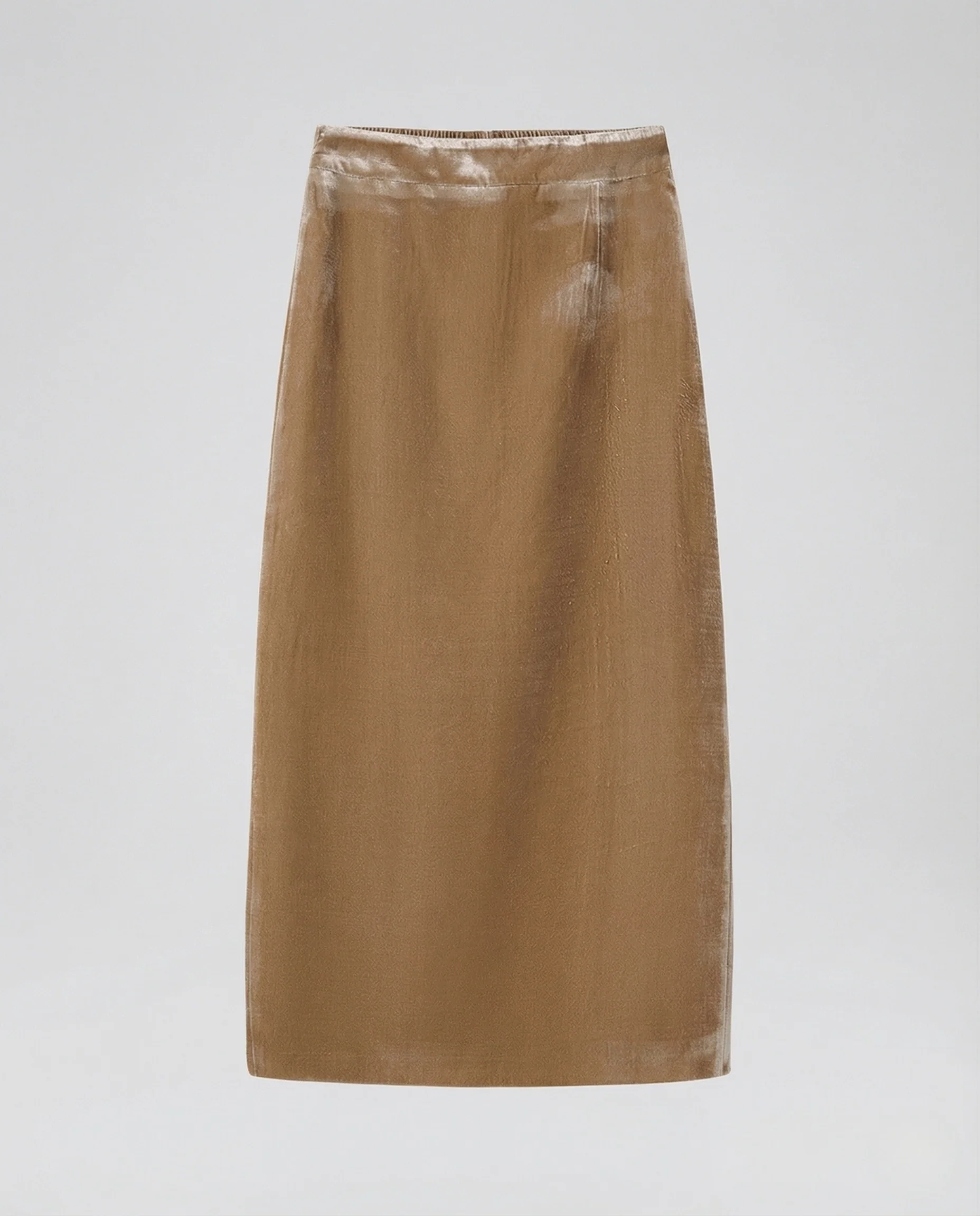 Damen Samt Midirock High Waist - Image 5